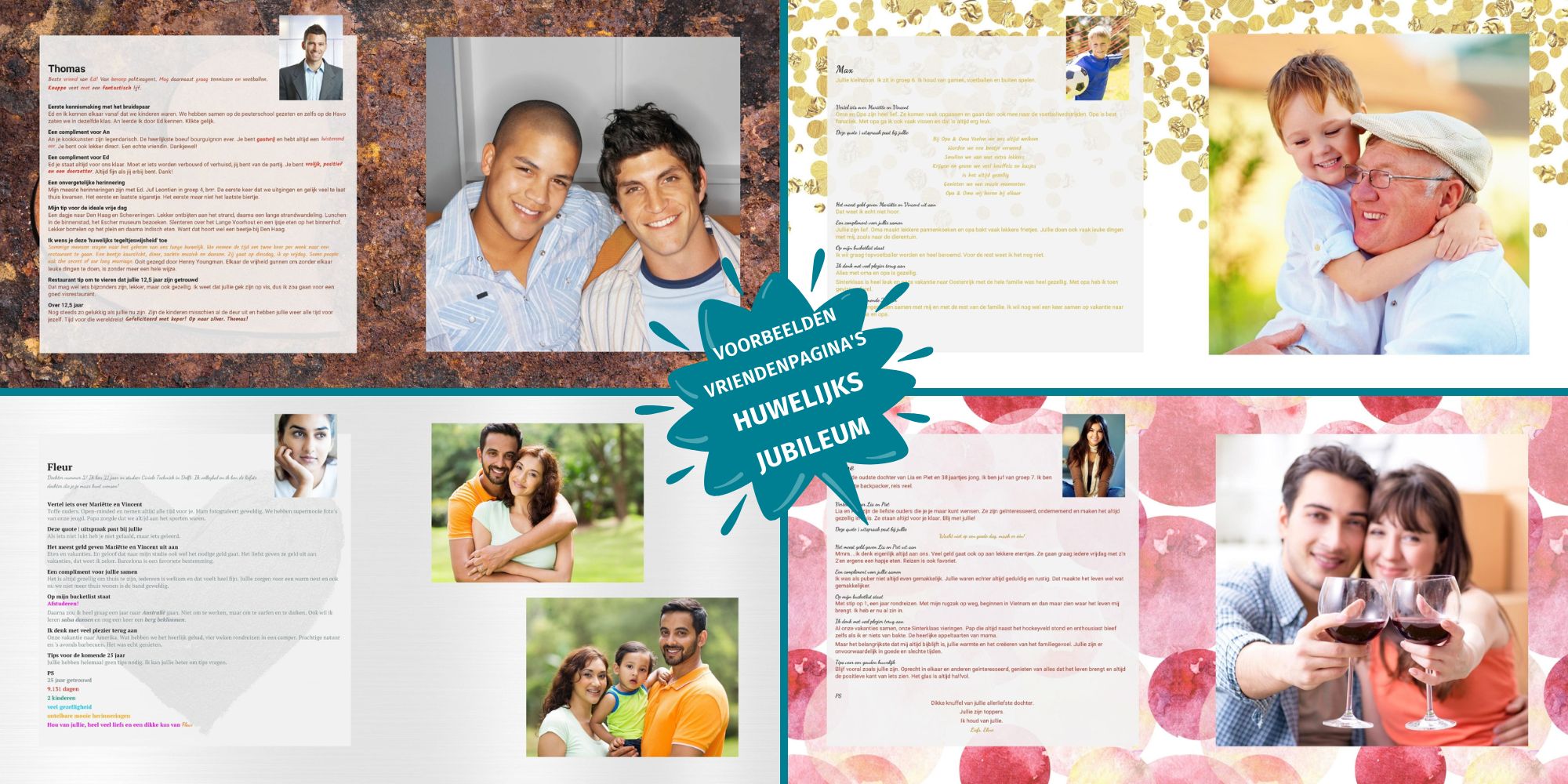 koperen huwelijk 12,5 jaar getrouwd cadeau vriendenboek