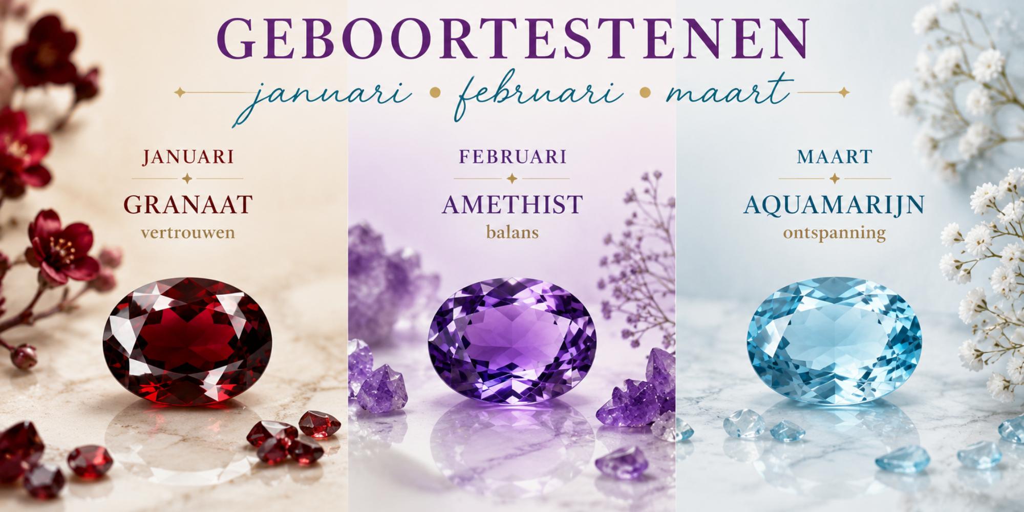 geboortestenen januari februari maart