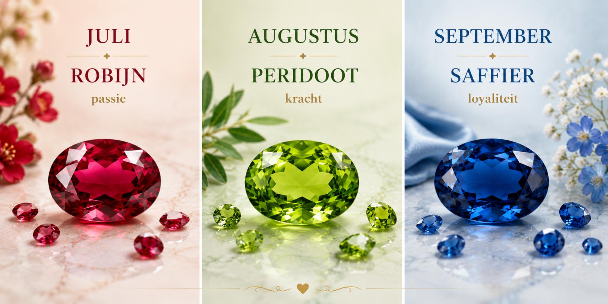 geboortestenen juli augustus september