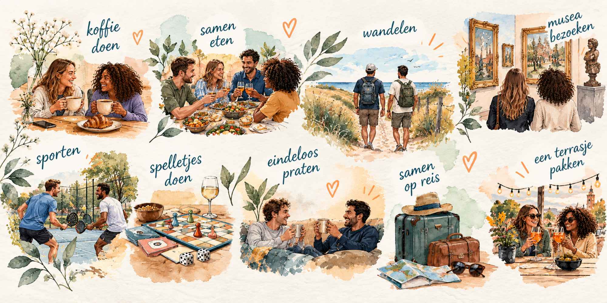 Samen tijd doorbrengen helpt een vriendschap groeien
