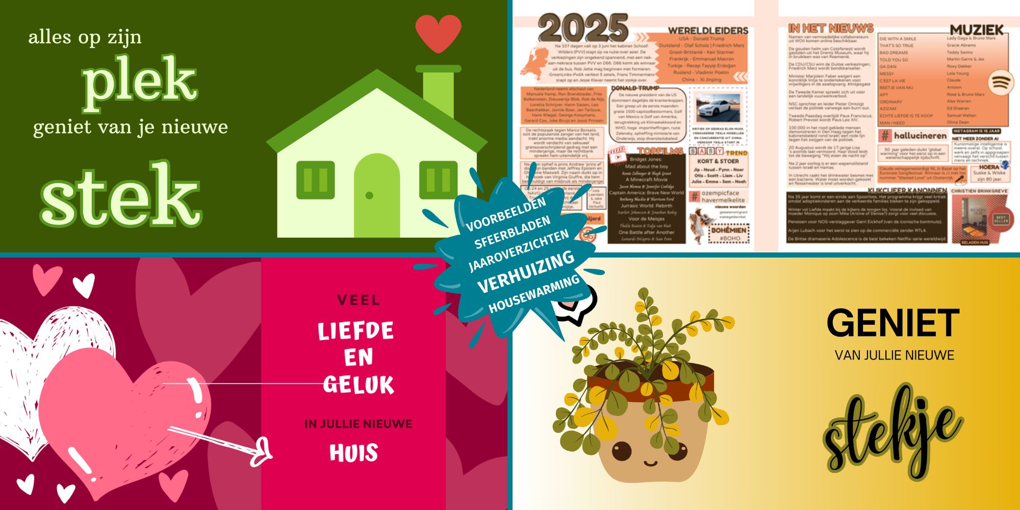 sfeerbladen vriendenboek housewarming verhuizing