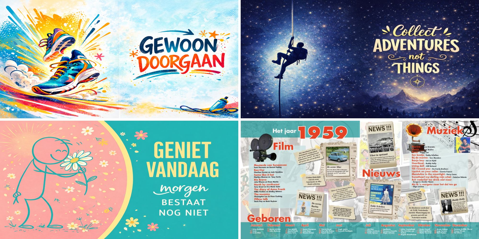 Voorbeeld wandel sfeerblad vriendenboek wandelboek
