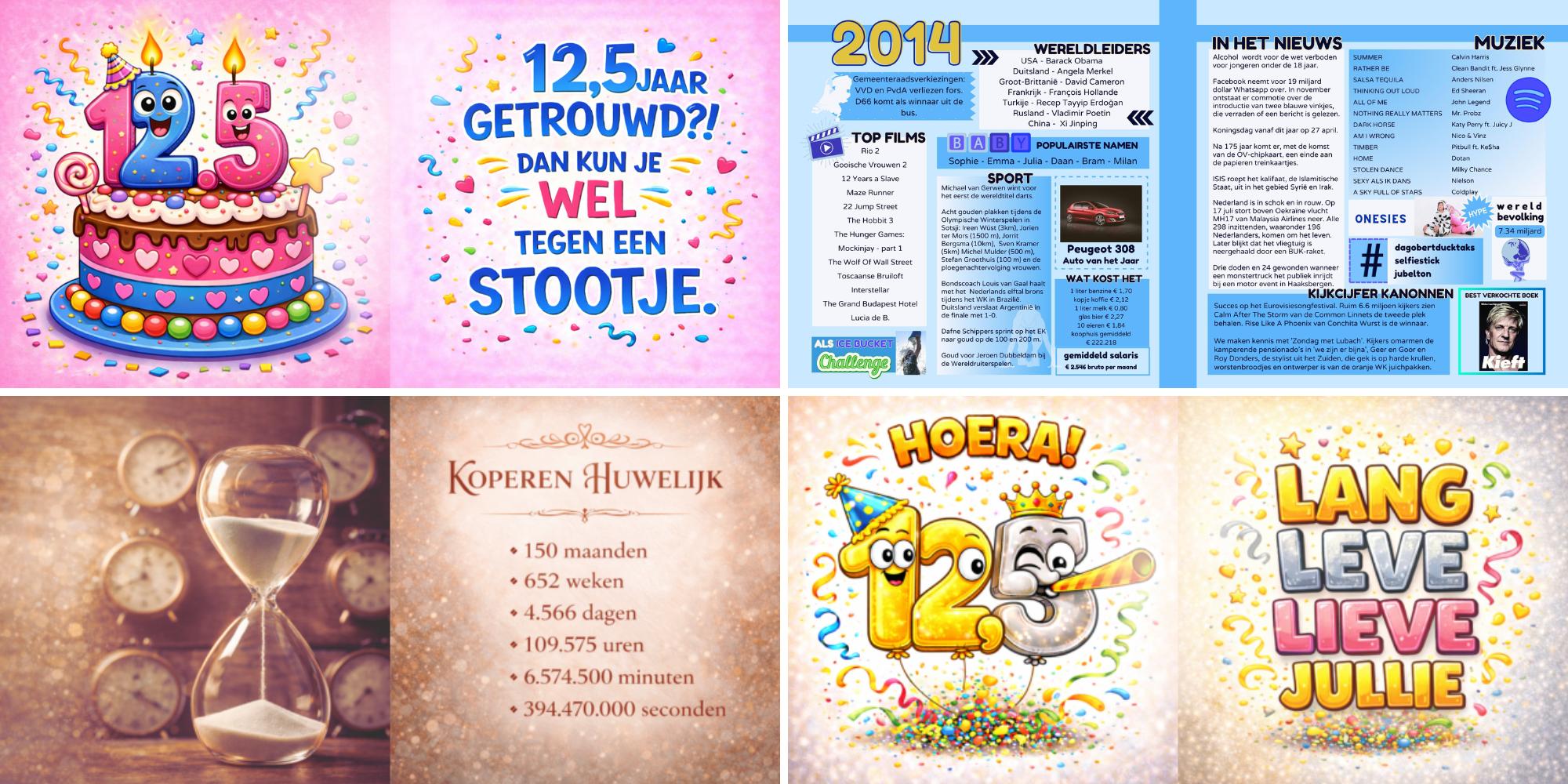 Voorbeelden sfeerbladen vriendenboek koperen huwelijk