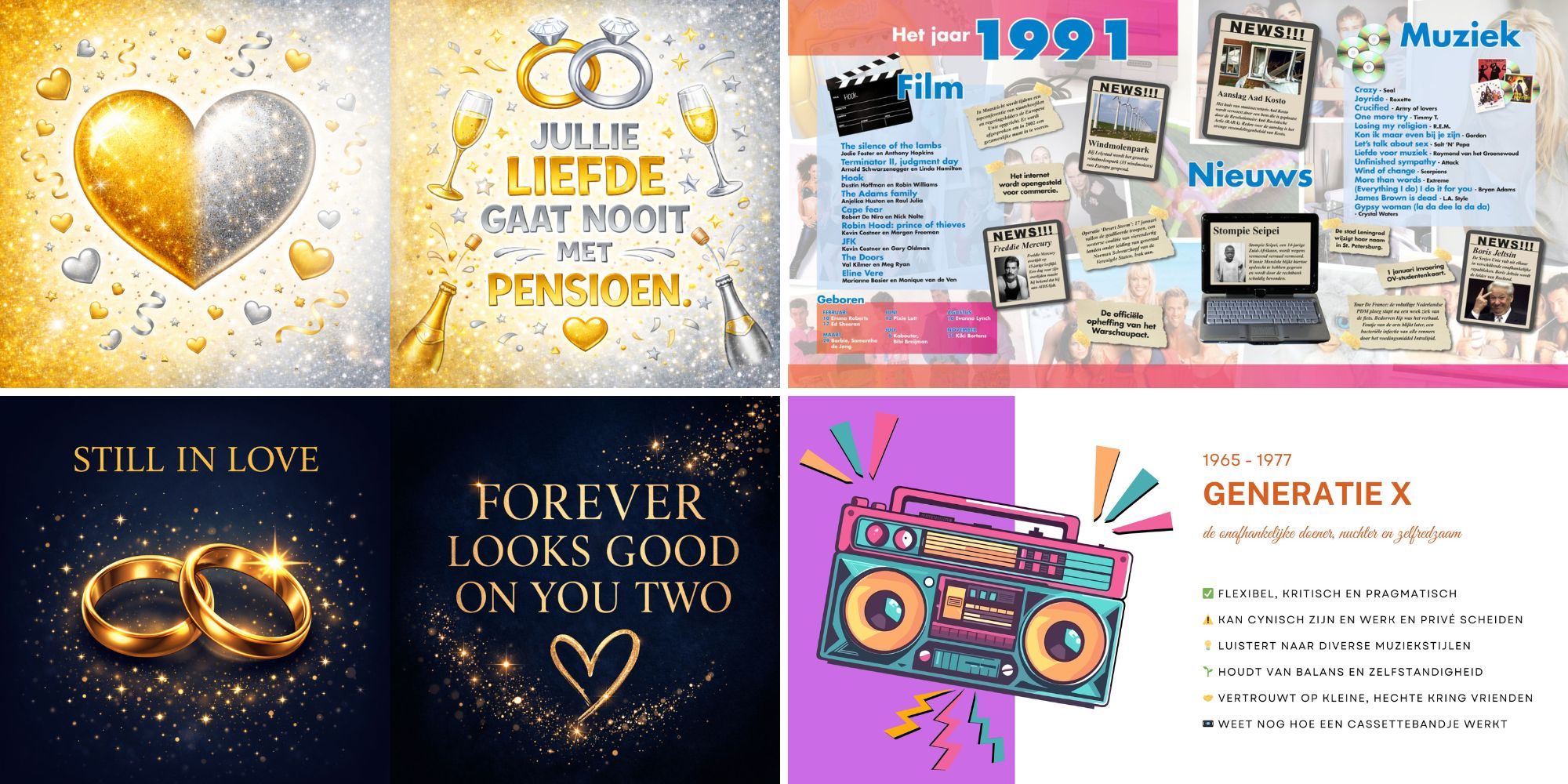 voorbeelden sfeerbladen jaaroverzicht koralen huwelijk 35 jaar getrouwd