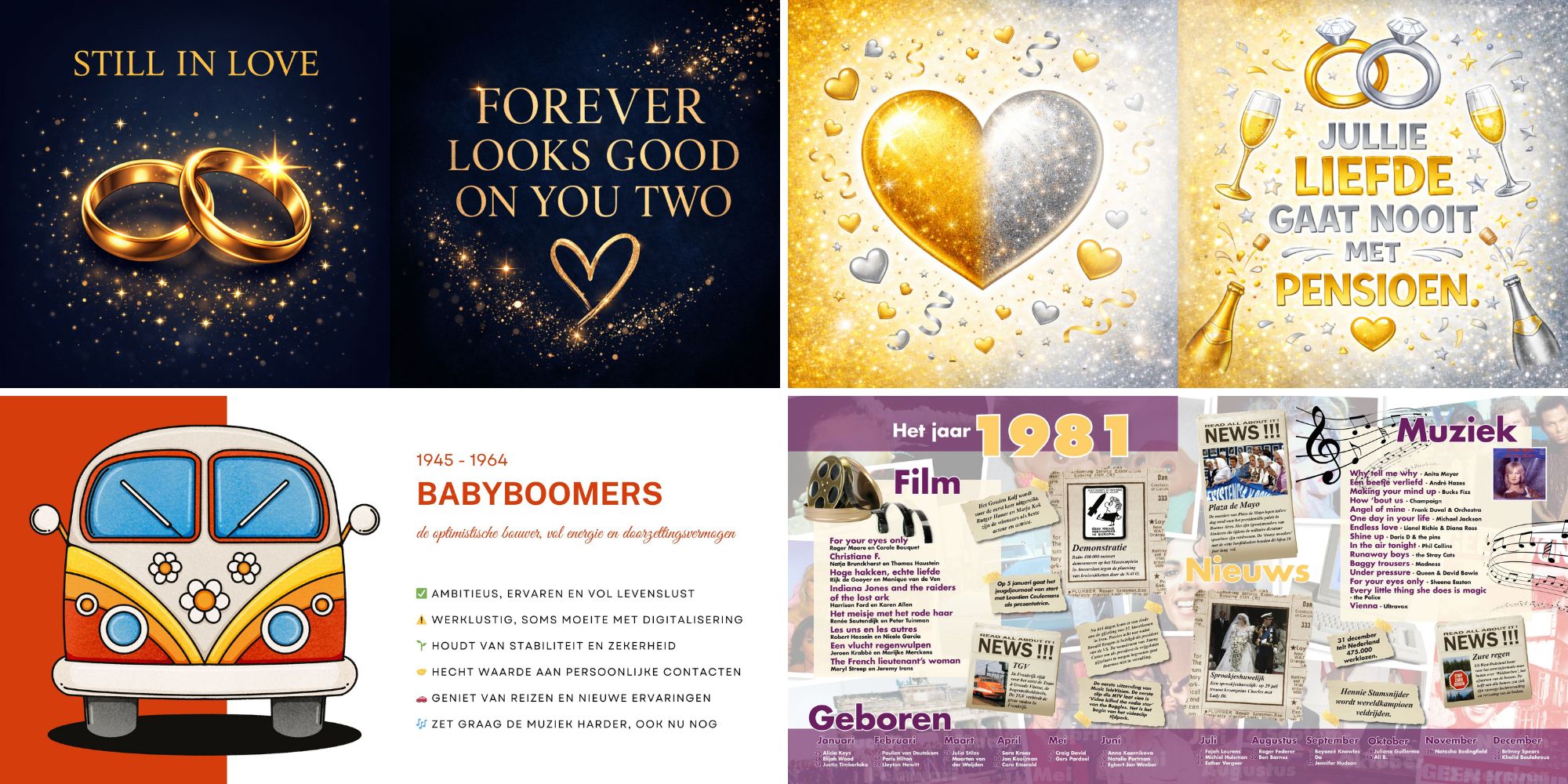 voorbeelden vriendenboek sfeerbladen jaaroverzicht saffieren huwelijk 45 jaar getrouwd