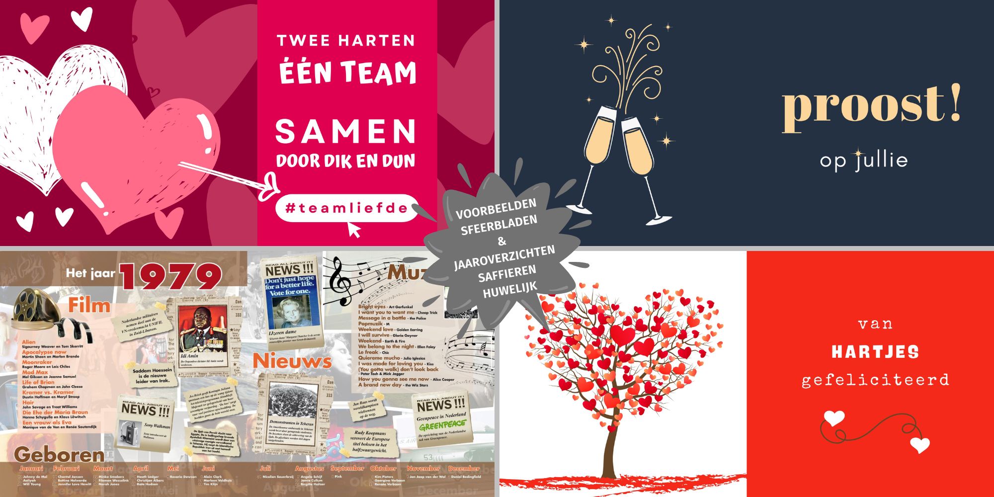 voorbeelden vriendenboek sfeerbladen jaaroverzicht saffieren huwelijk 45 jaar getrouwd