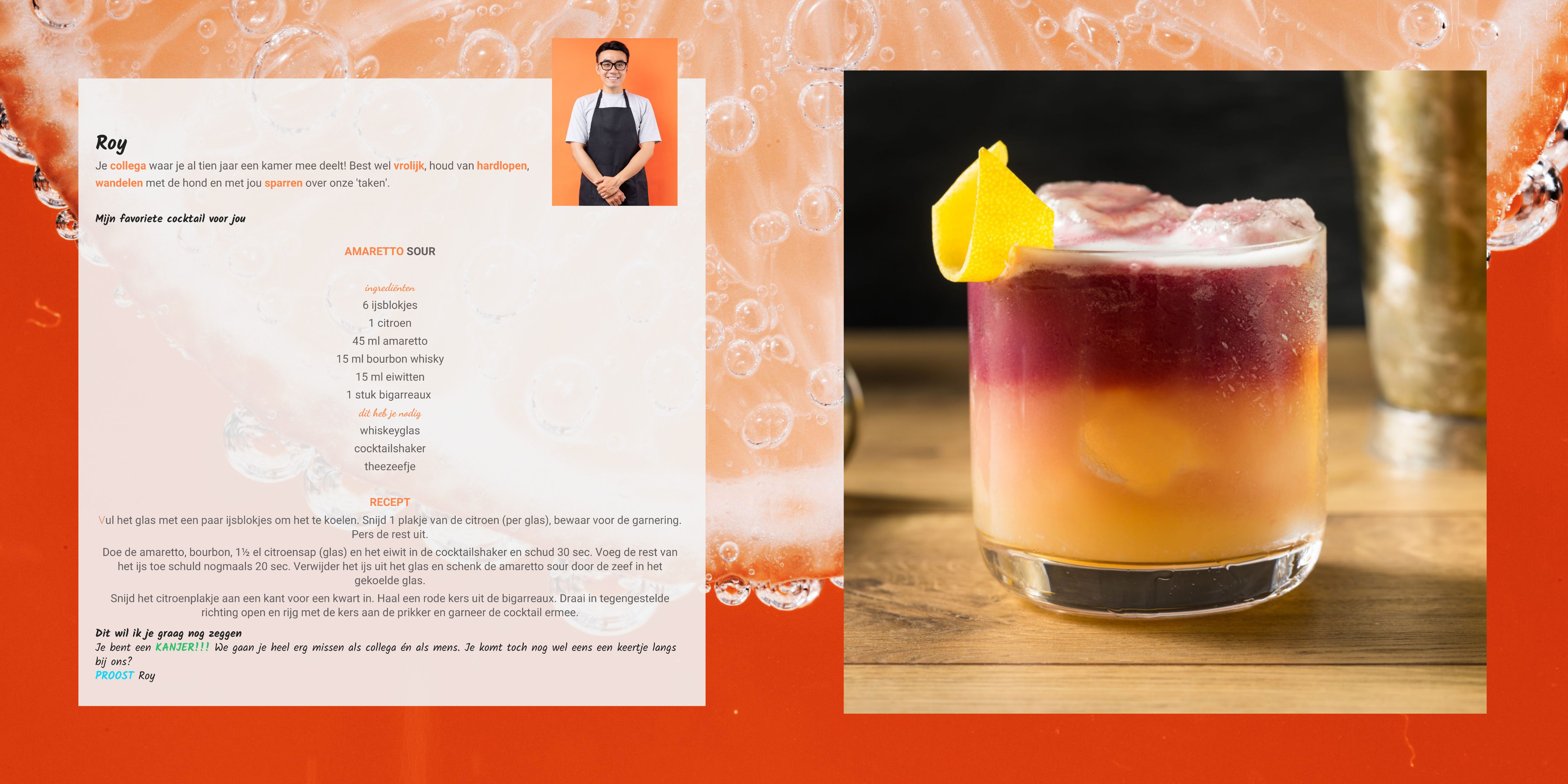 vriendenboek met cocktails recepten