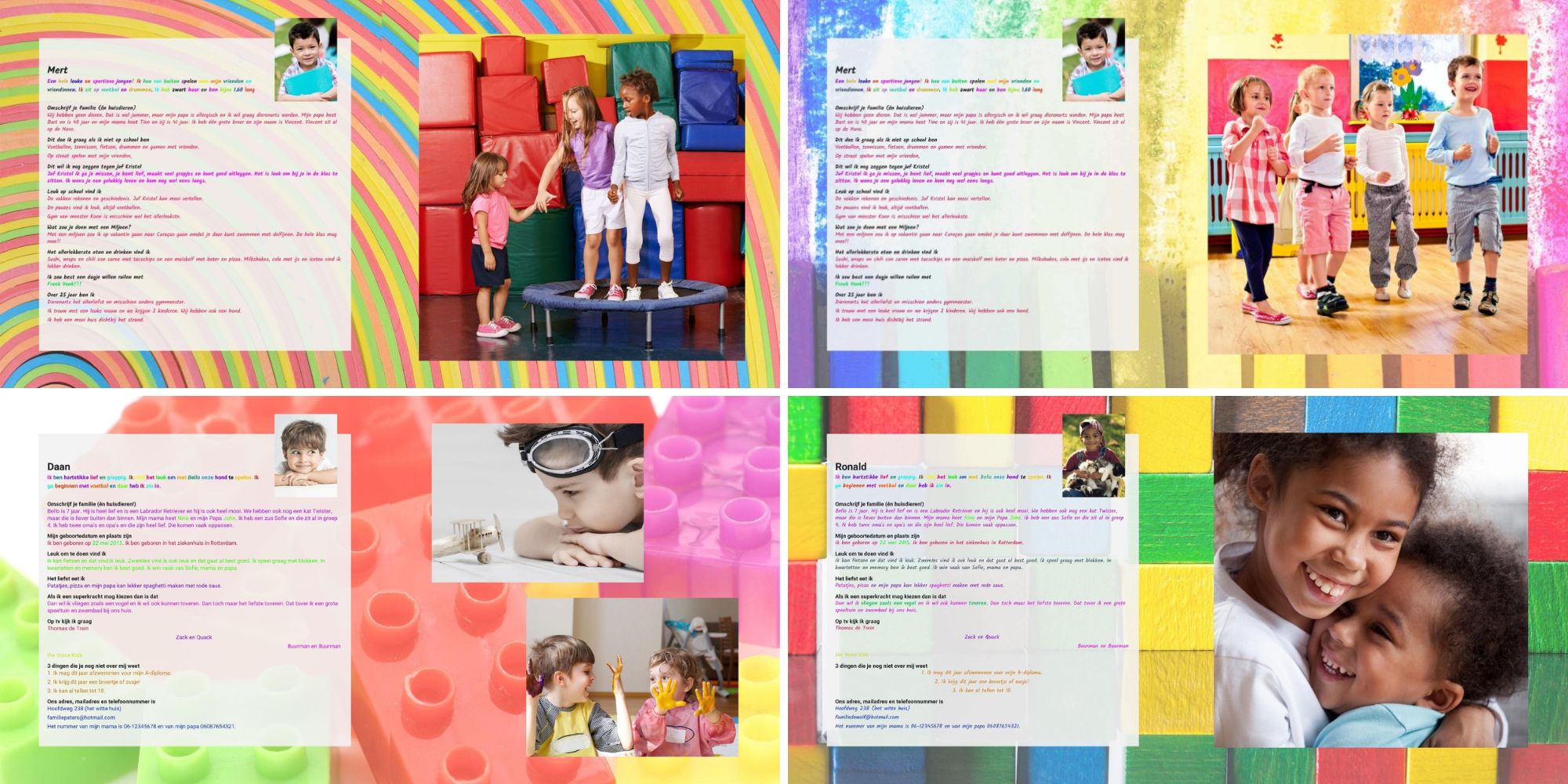 Voorbeelden vriendenpagina's vriendenboekje Kinderkijker groep 1 Basisschool Jaarboek