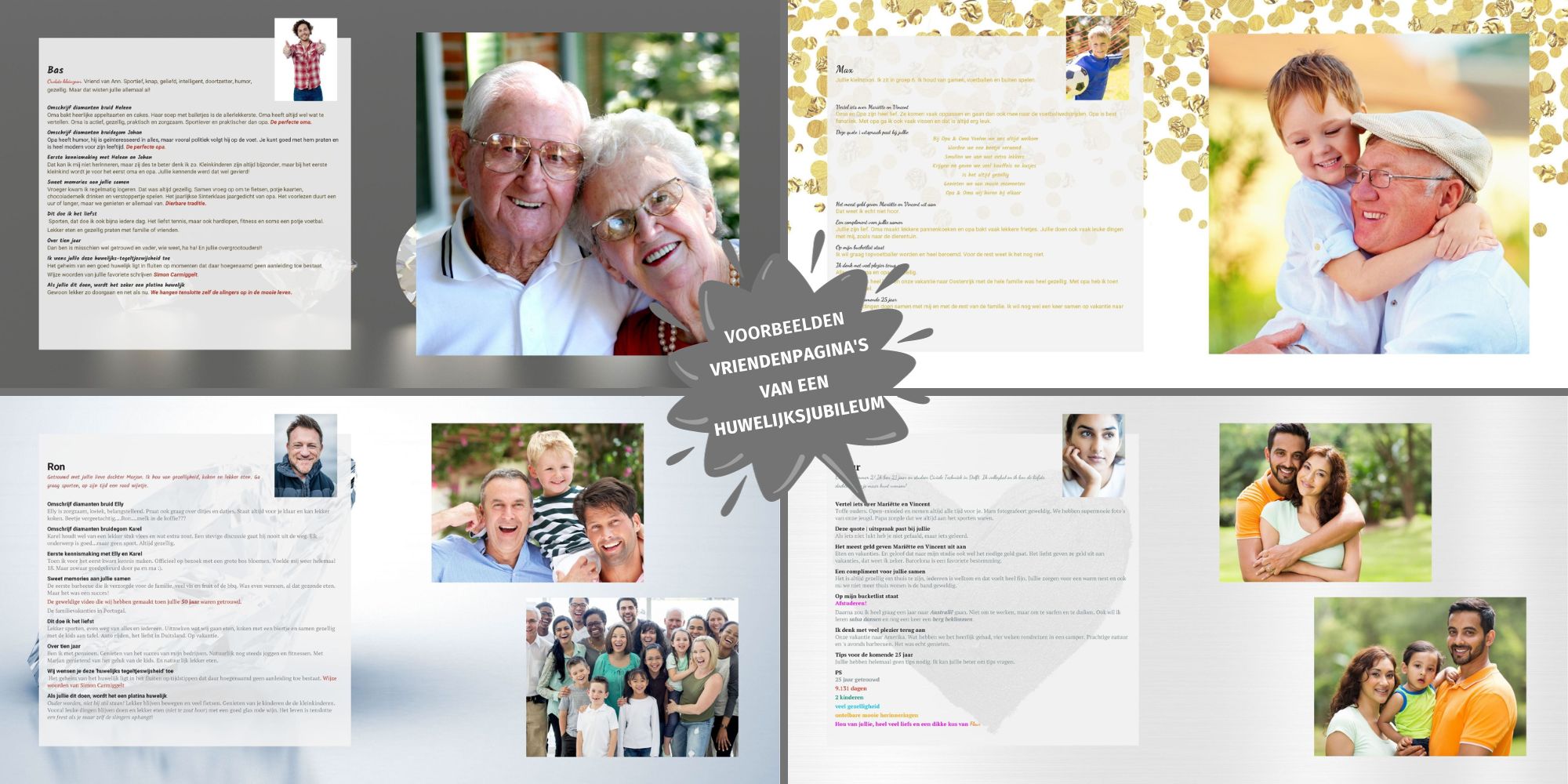 60 jaar getrouwd diamanten huwelijk idee cadeau vriendenboek vriendenboekje