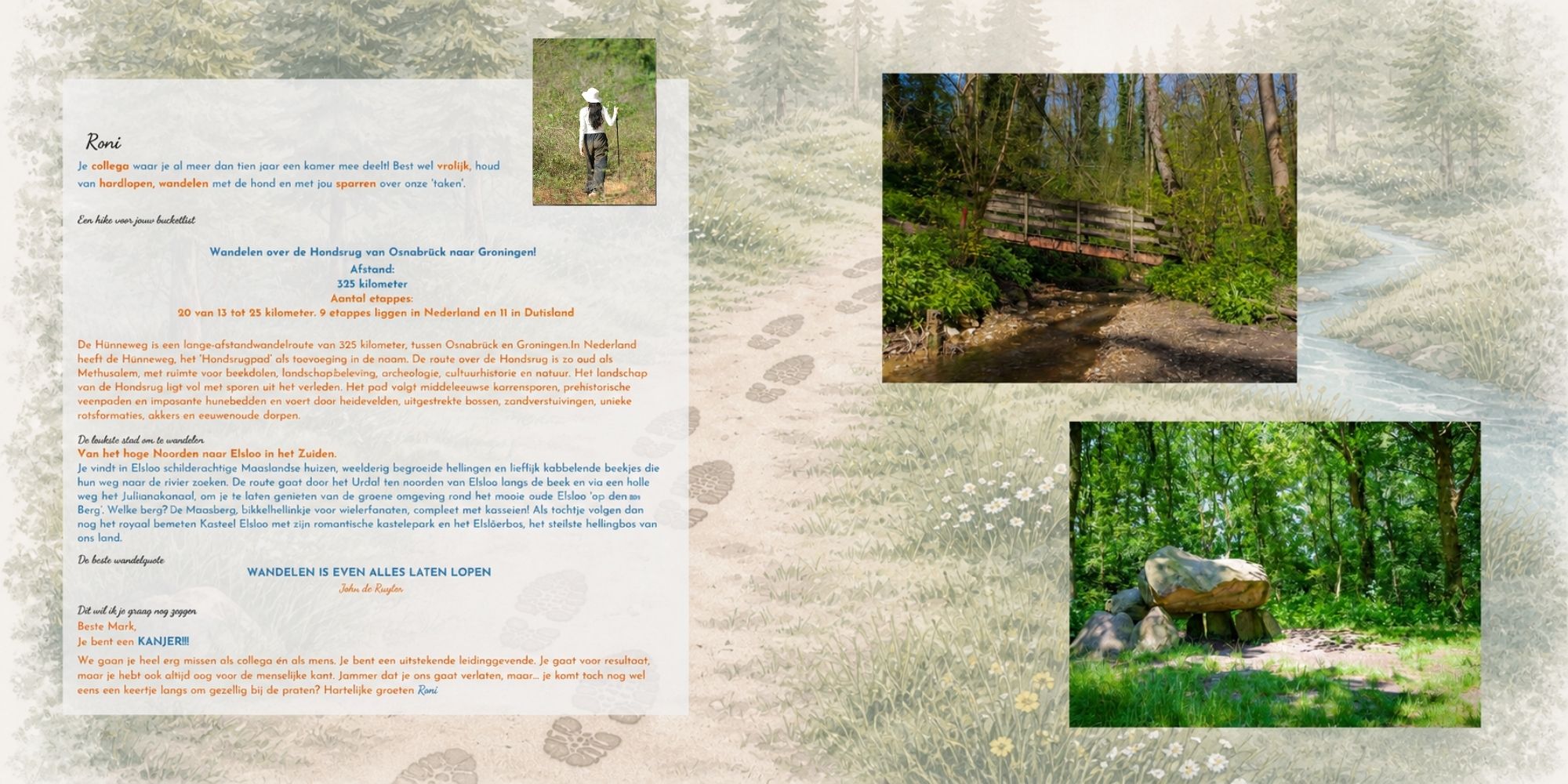 wandelboek vriendenboekje vriendenboek wandeltips 1