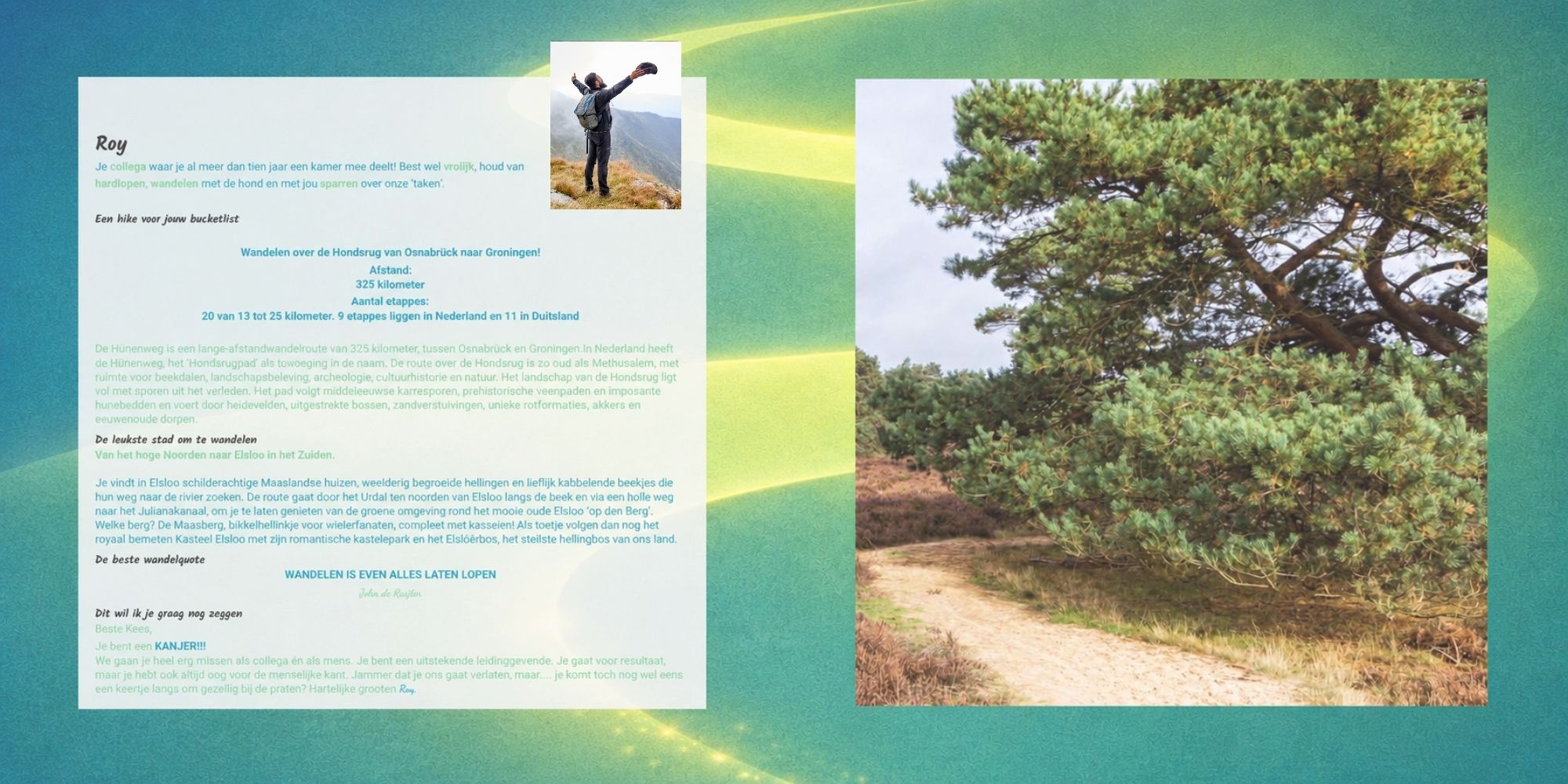 wandelboek vriendenboek voorbeeld vriendenpagina 1