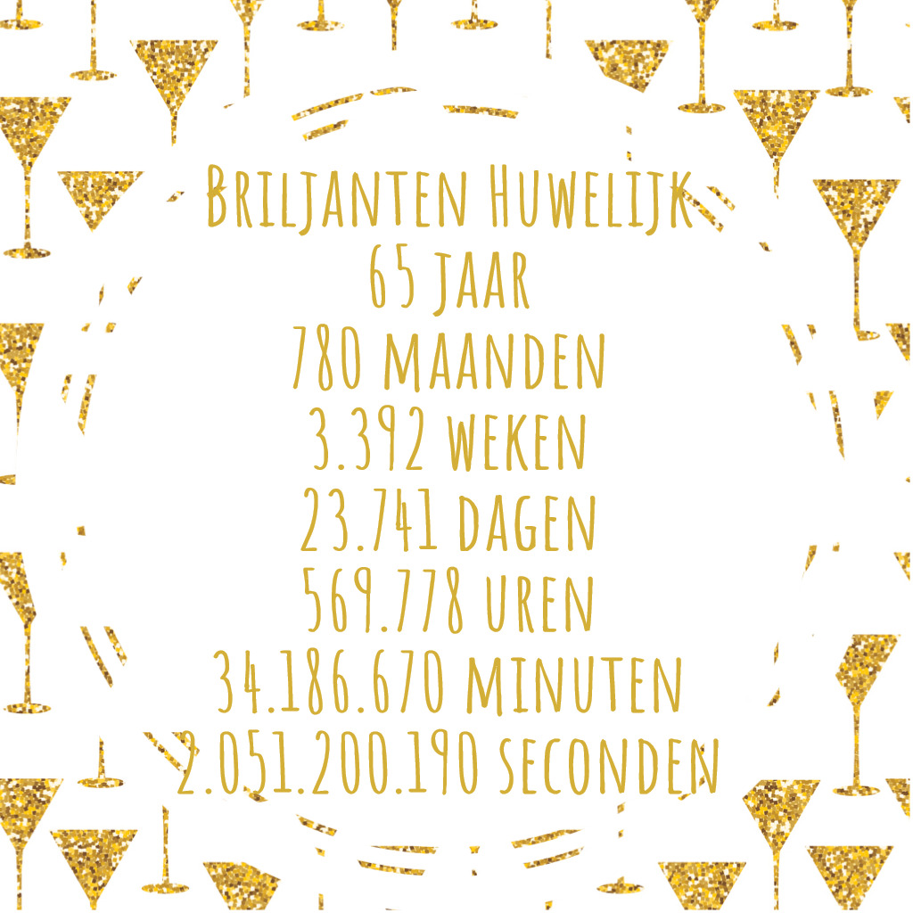 briljanten huwelijk 65 jaar feest gefeliciteerd vriendenboek