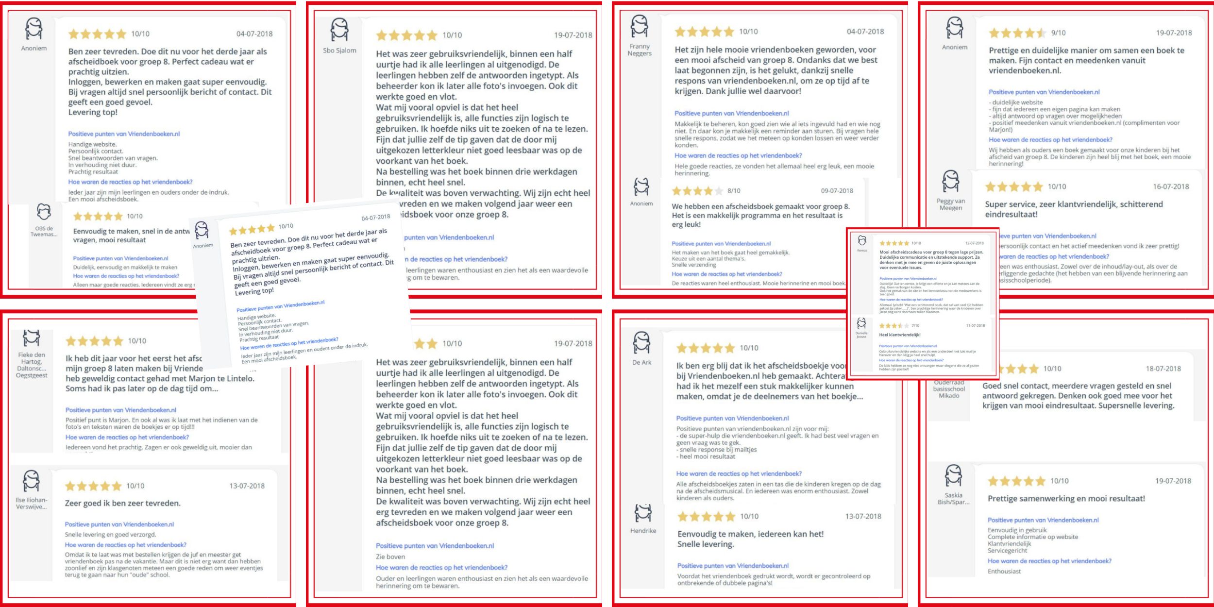 reviews klanten vriendenboeken afscheidsboeken groep 8