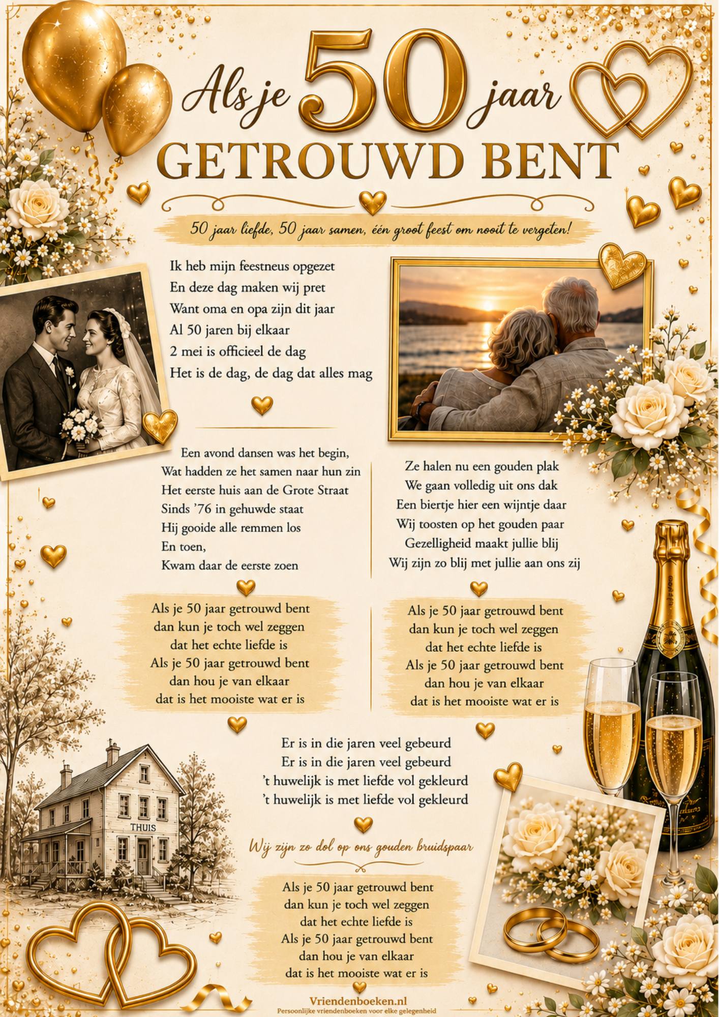 lied voor 50 jaar getrouwd gouden huwelijk