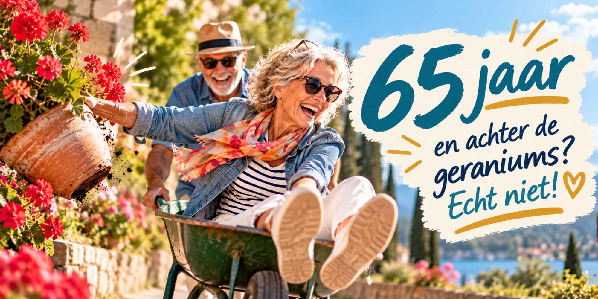 65 jaar: geraniums of?