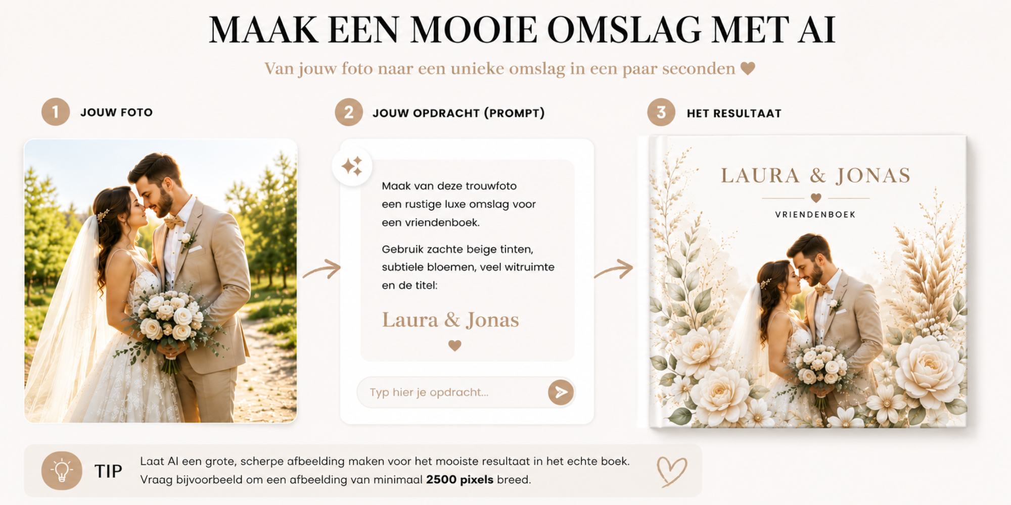 Jij bepaalt hoe de omslag van je vriendenboek eruit gaan zien