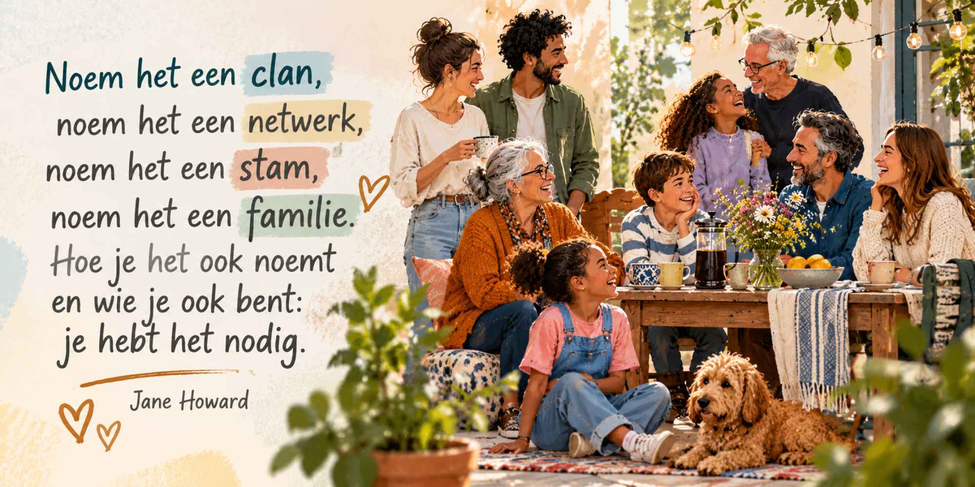 Quote van Jane Howard over familie en verbondenheid