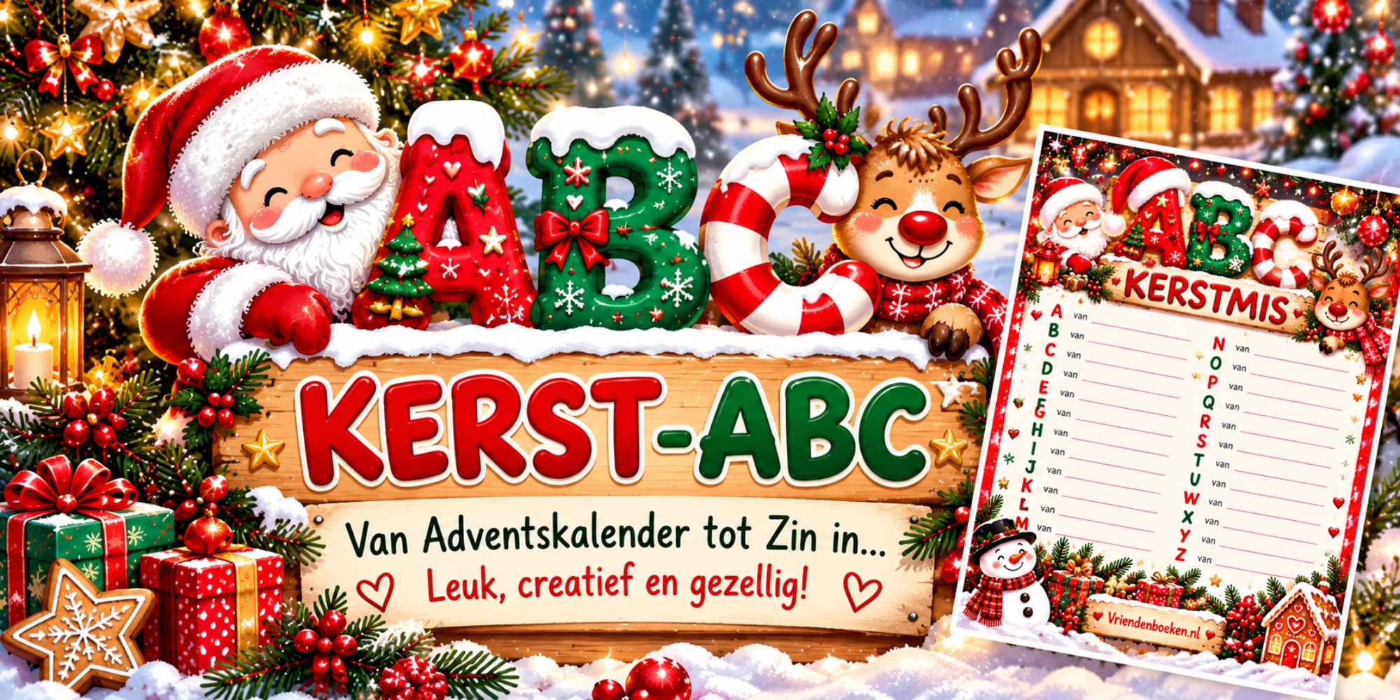 Voorbeeld Kerst ABC woorden kerstmis