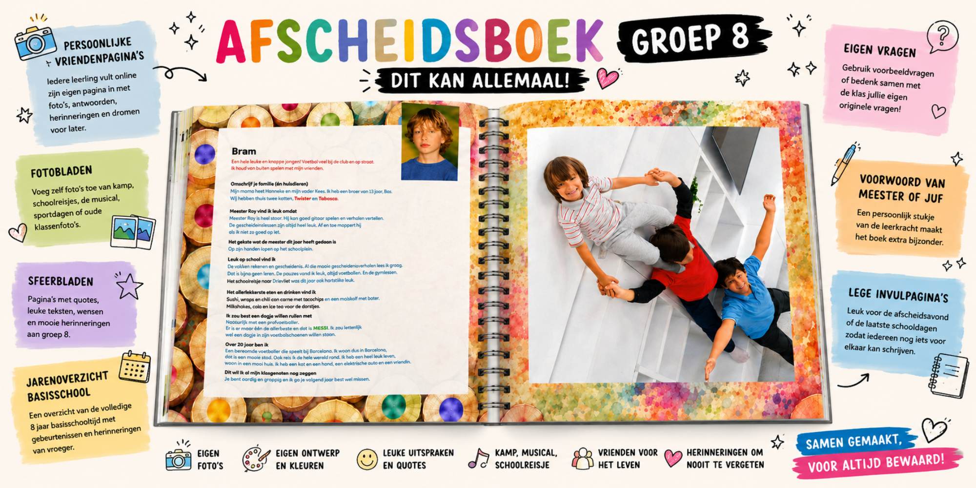 afscheidsboek groep 8 de mogelijkheden