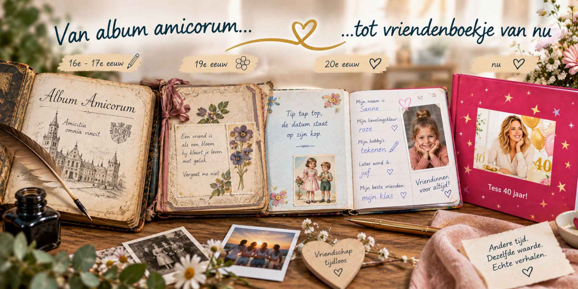 album amicorum, geschiedenis vriendenboekje