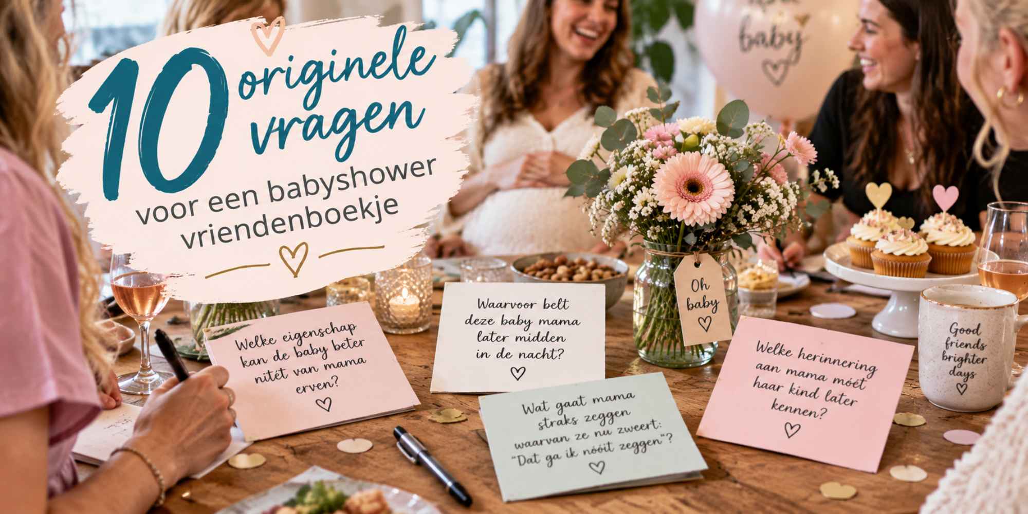 Vragen Vriendenboekje Babyshower