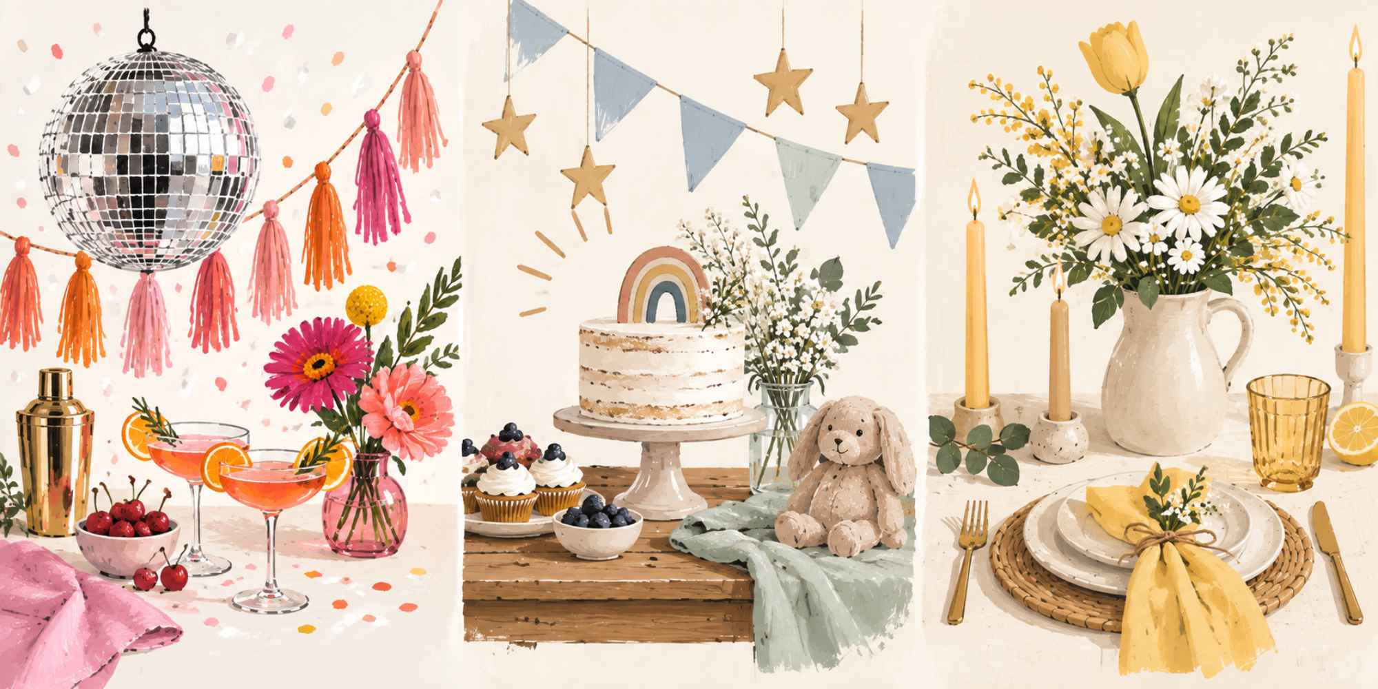 Originele babyshower thema's van kleurrijk feest tot stijlvolle babyshower