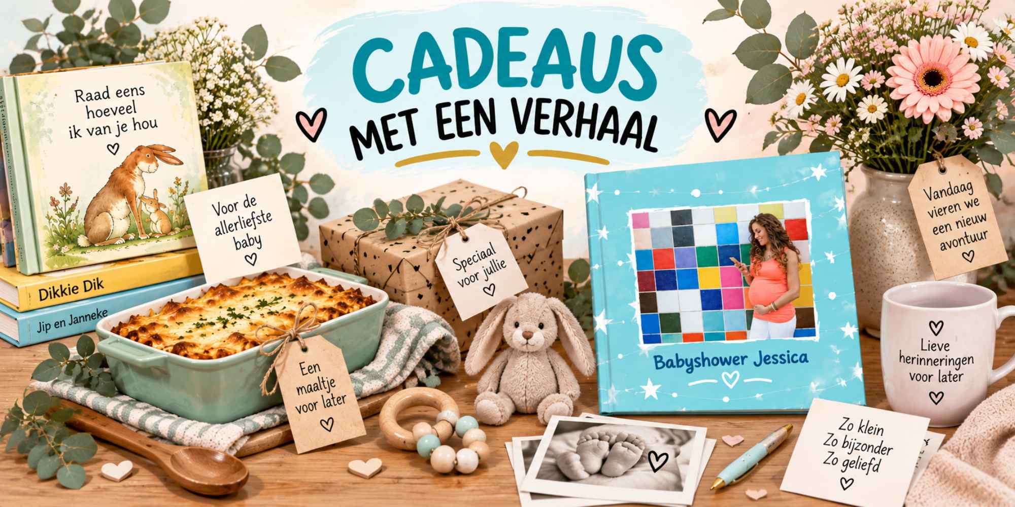 Persoonlijke en originele cadeaus voor een babyshower