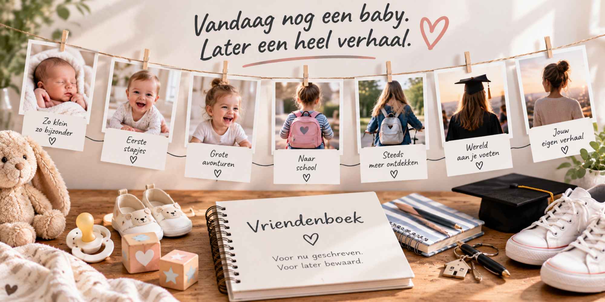 babyshower vriendenboek vriendenboekje voor altijd bewaard