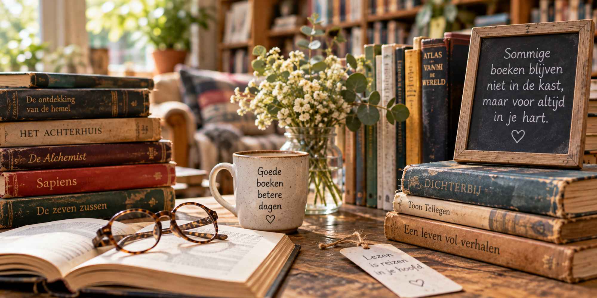 oude en nieuwe boeken voor boekenliefhebbers