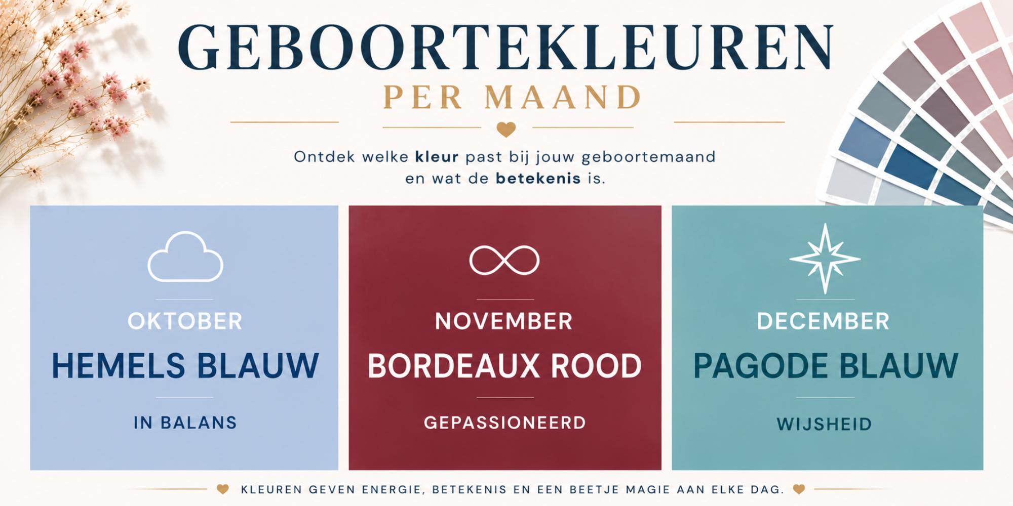 geboortekleuren oktober november december
