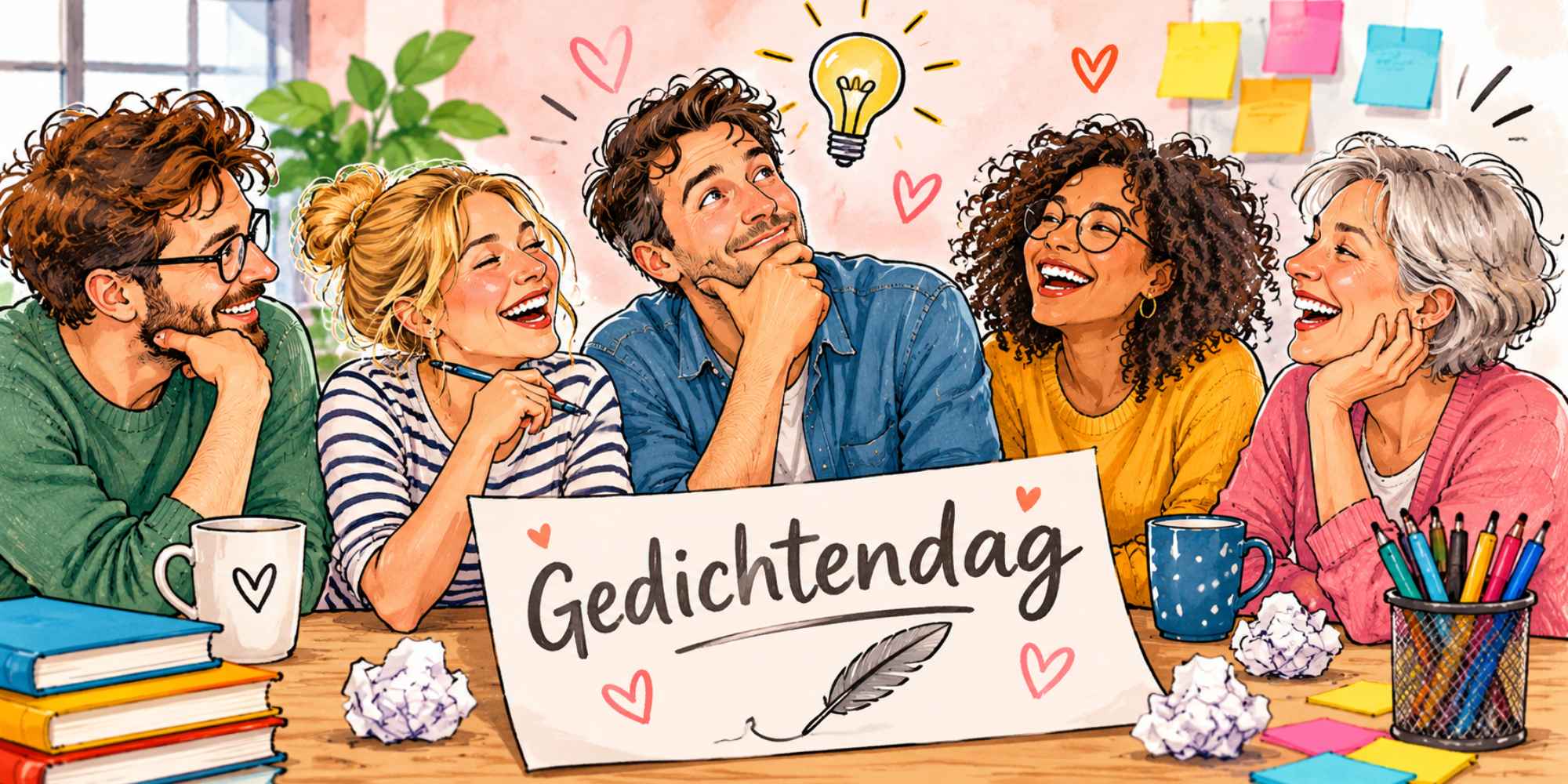 Poëzieweek gedichtendag gedicht collega's