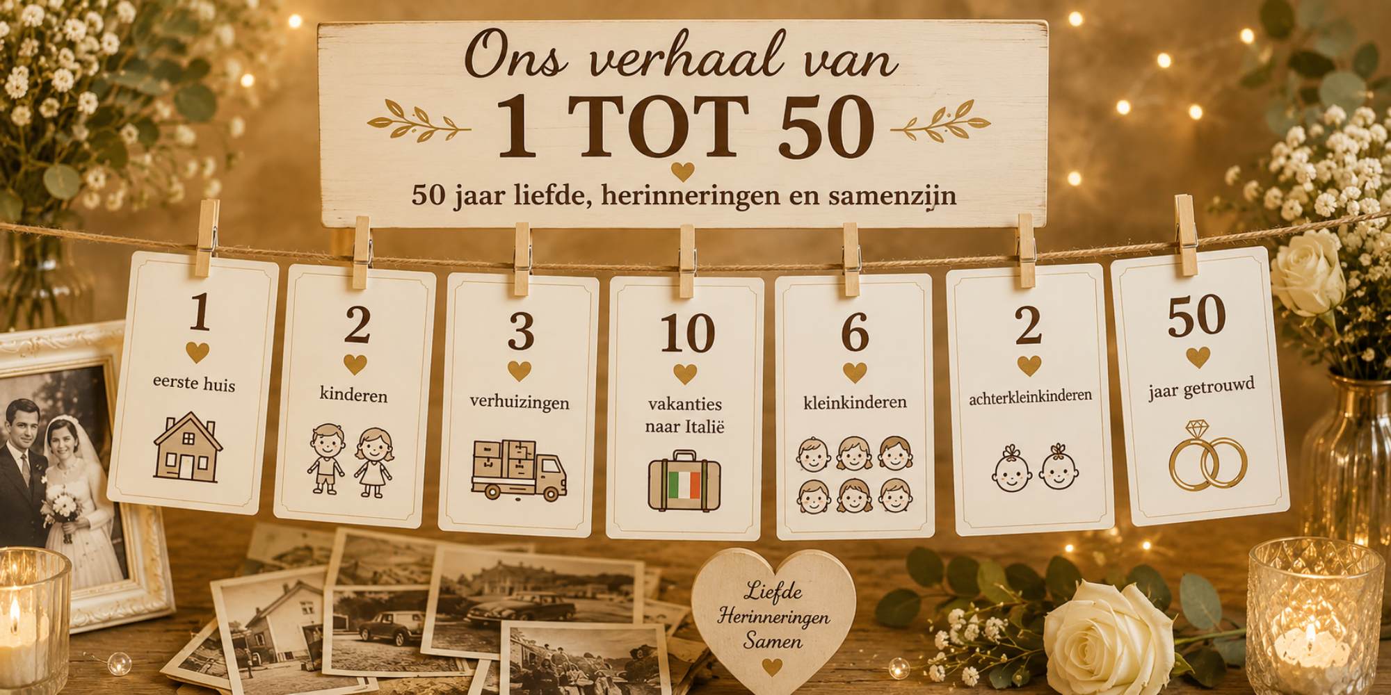 gouden huwelijk 50 jaar getrouwd ideeen ons verhaal