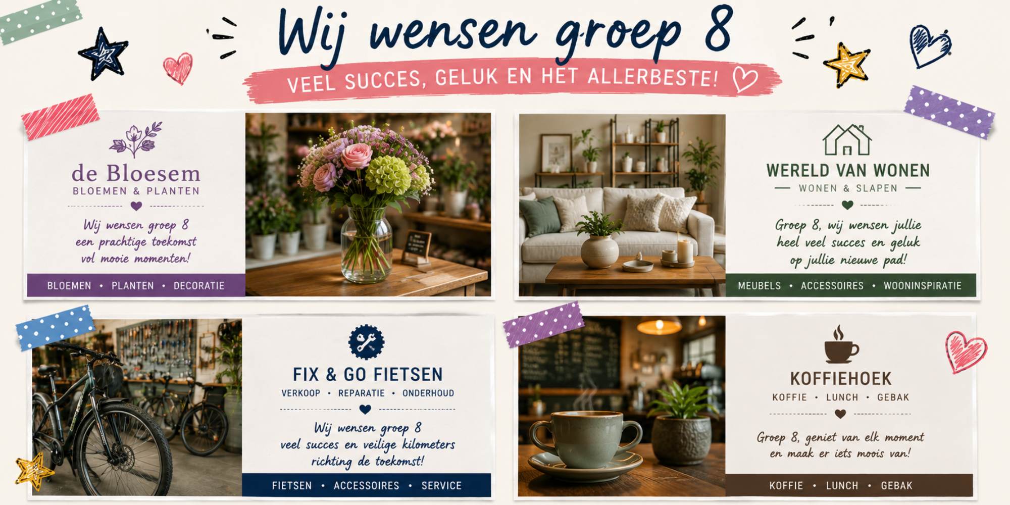 Advertentie in groep 8 jaarboek afscheidsboek