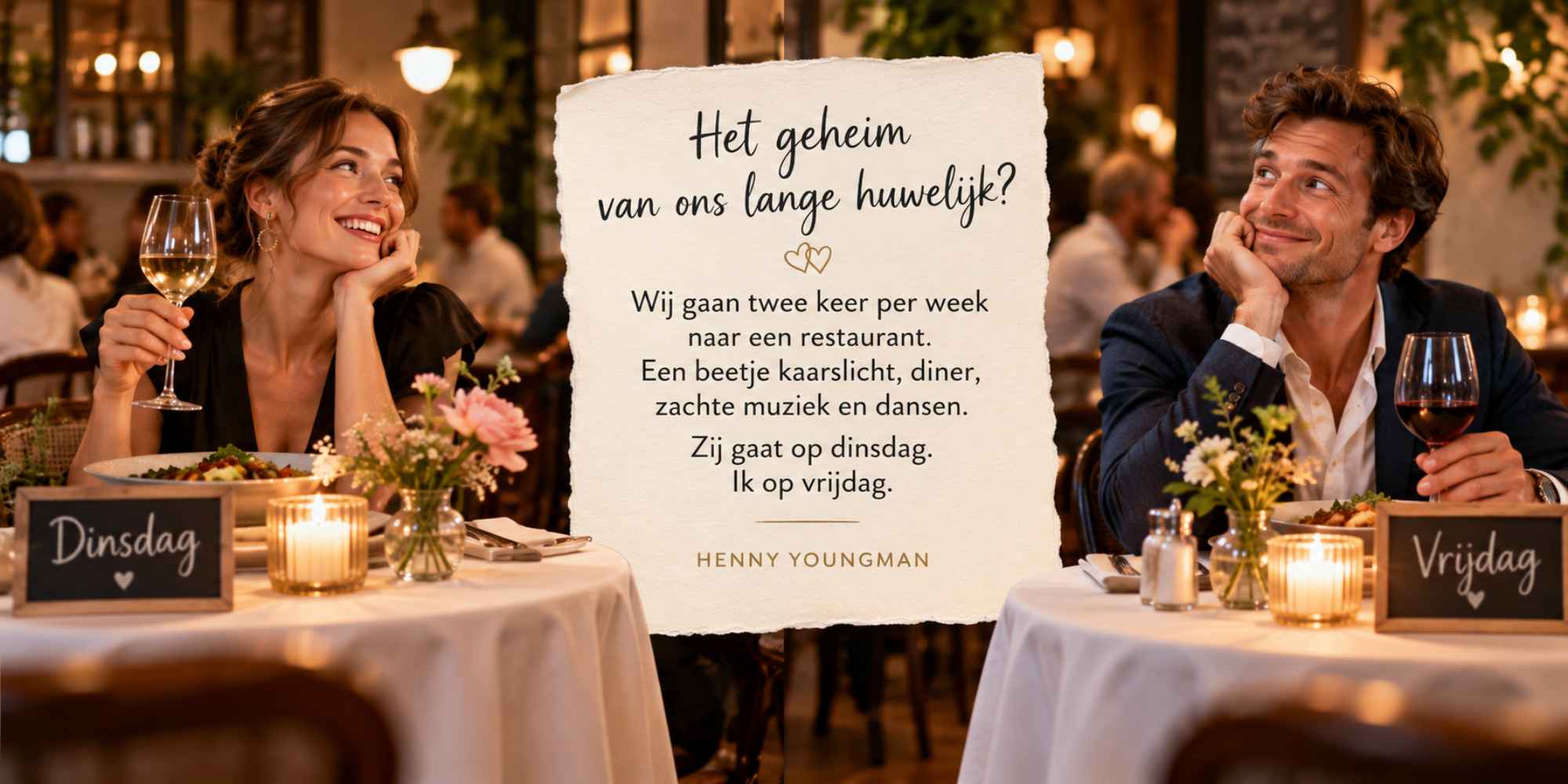 grappige quote over een lang huwelijk van Henny Youngman