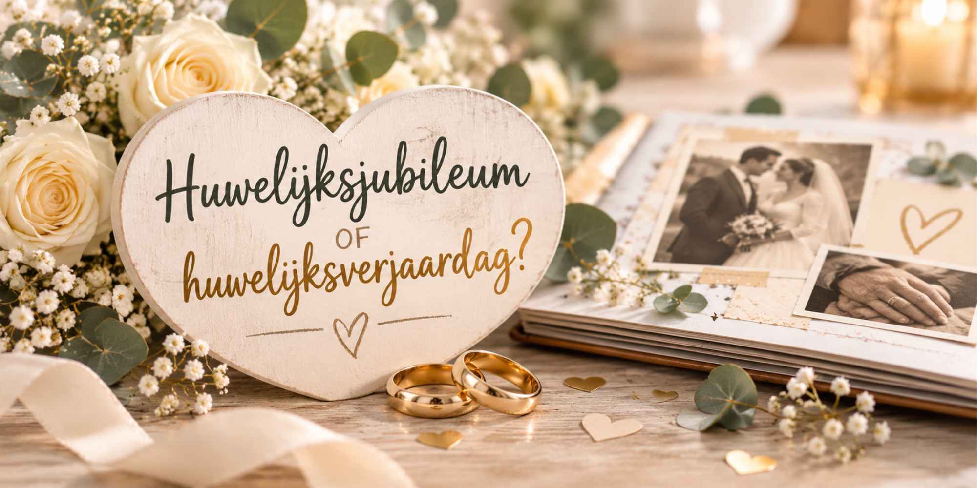 huwelijksverjaardag of huwelijksjubileum