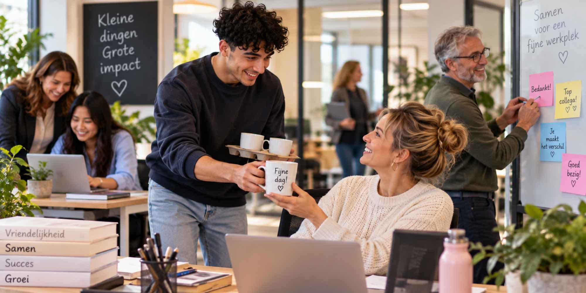vriendelijkheid en aandacht voor elkaar op het werk en in het dagelijks leven