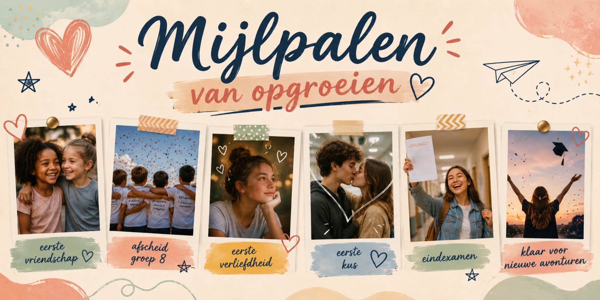 Herinneringen aan schooltijd en eerste verliefdheid