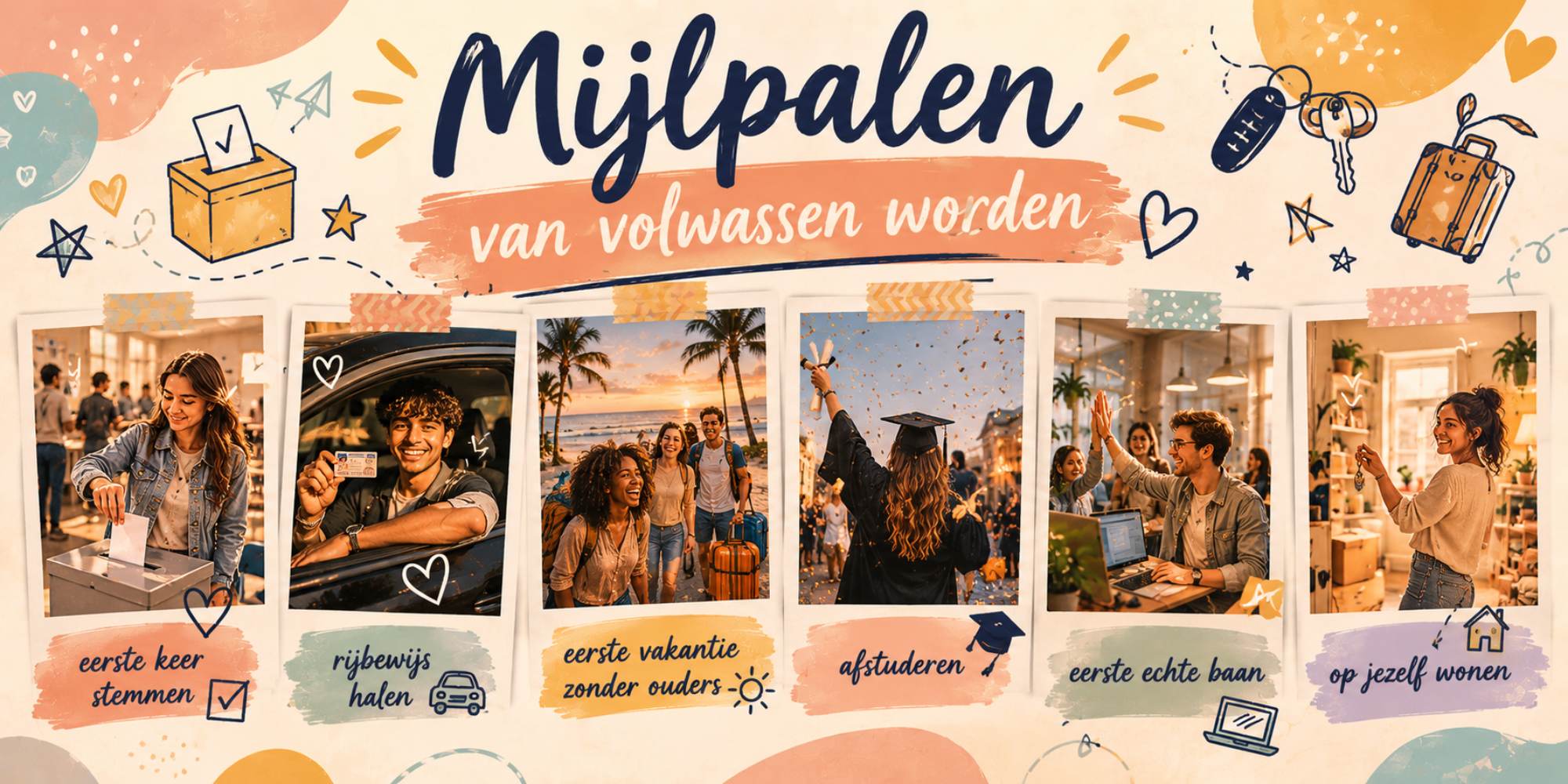 mijlpalen volwassen worden