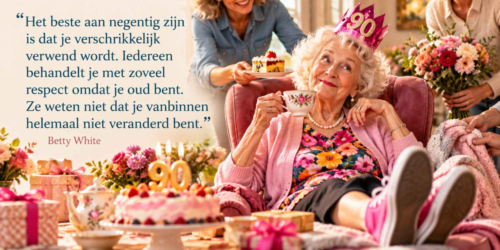 Betty White quote over negentig worden en jezelf blijven