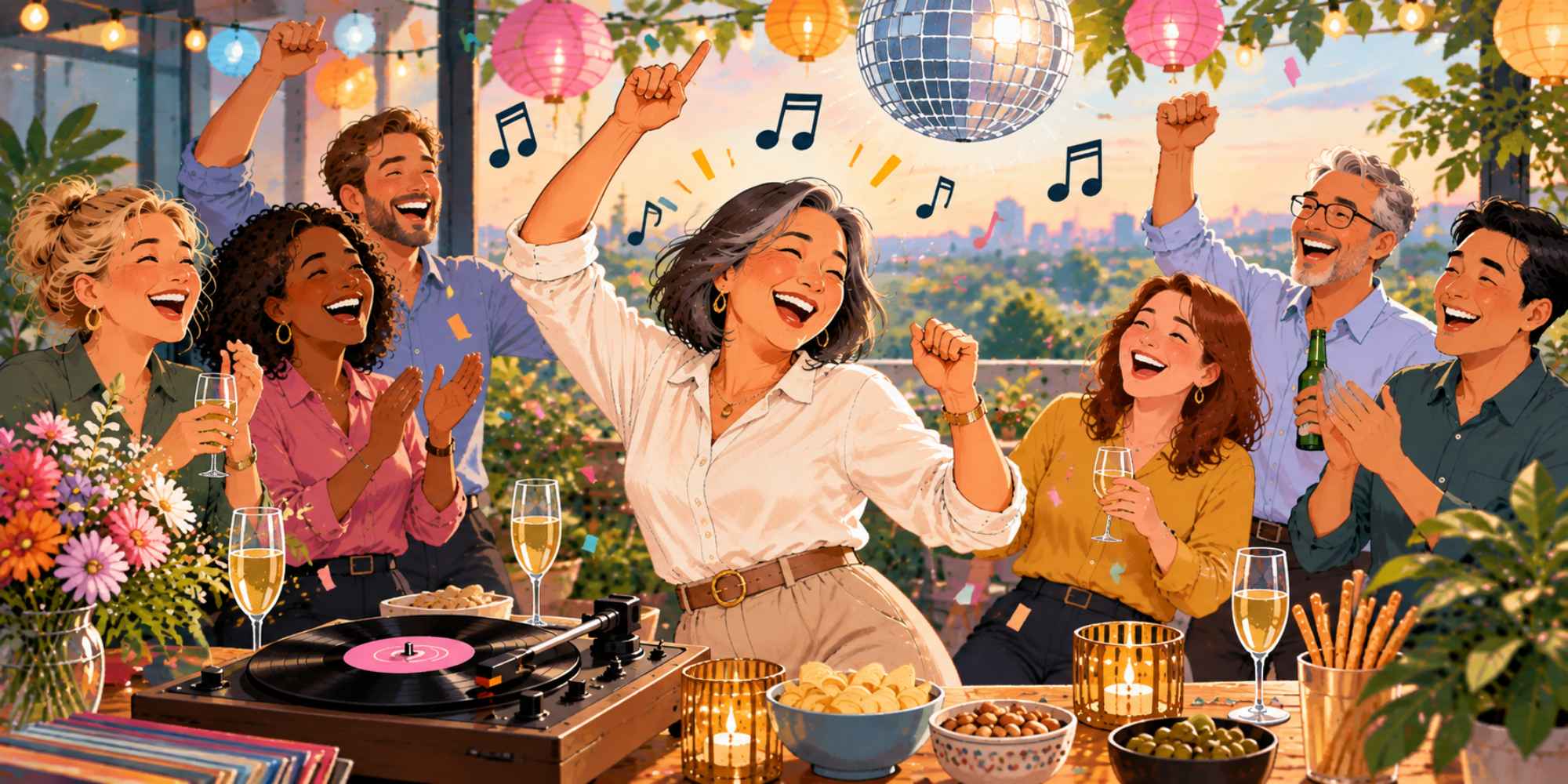 Muziek en feest tijdens een afscheid voor een collega die met pensioen gaat