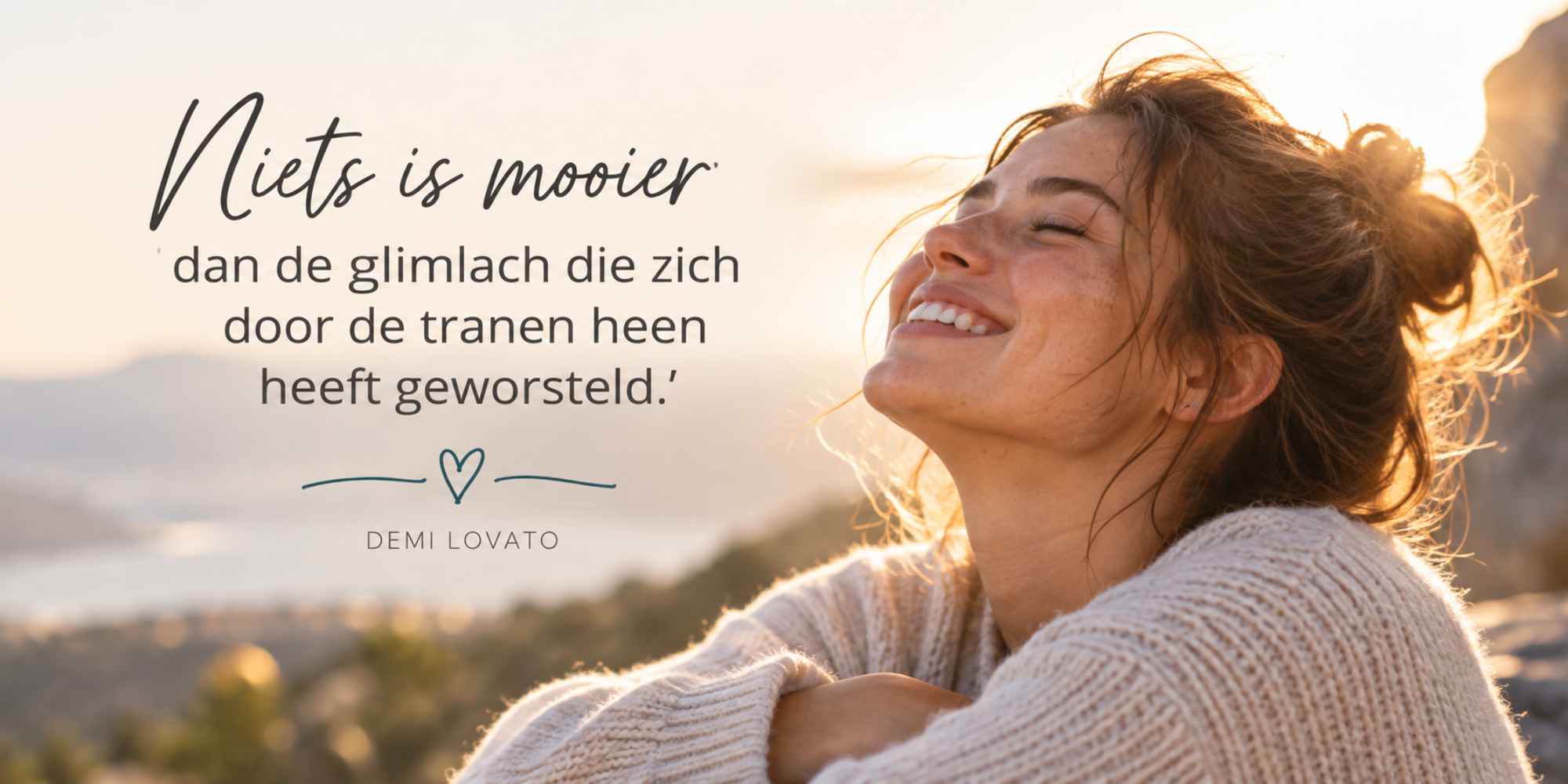 quotes niets is mooier dan de glimlach die door de tranen heen worstelt