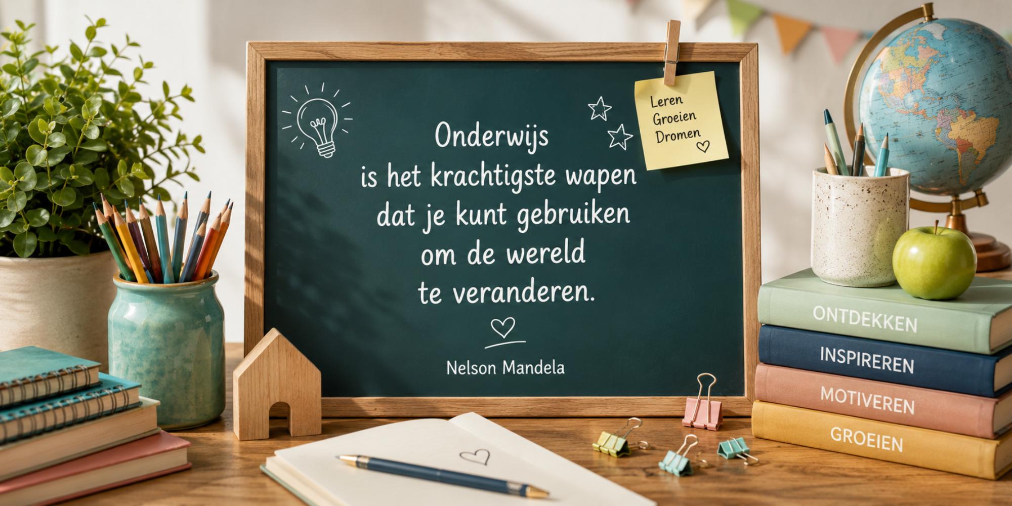 inspirerende quotes over school en onderwijs onderwijs is het krachtigste wapen om de wereld te veranderen nelson mandela