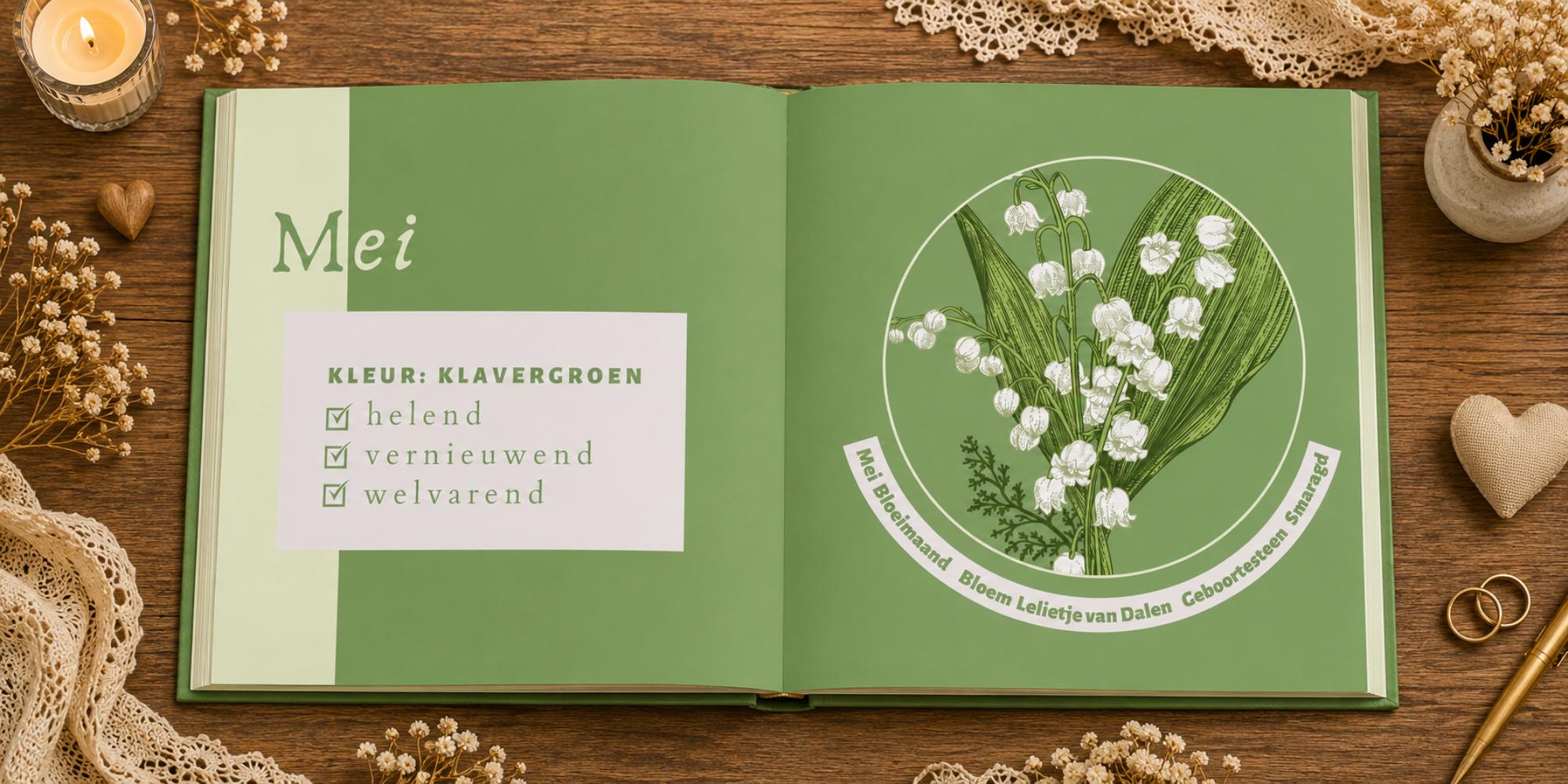 sfeerblad geboortekleur vriendenboek