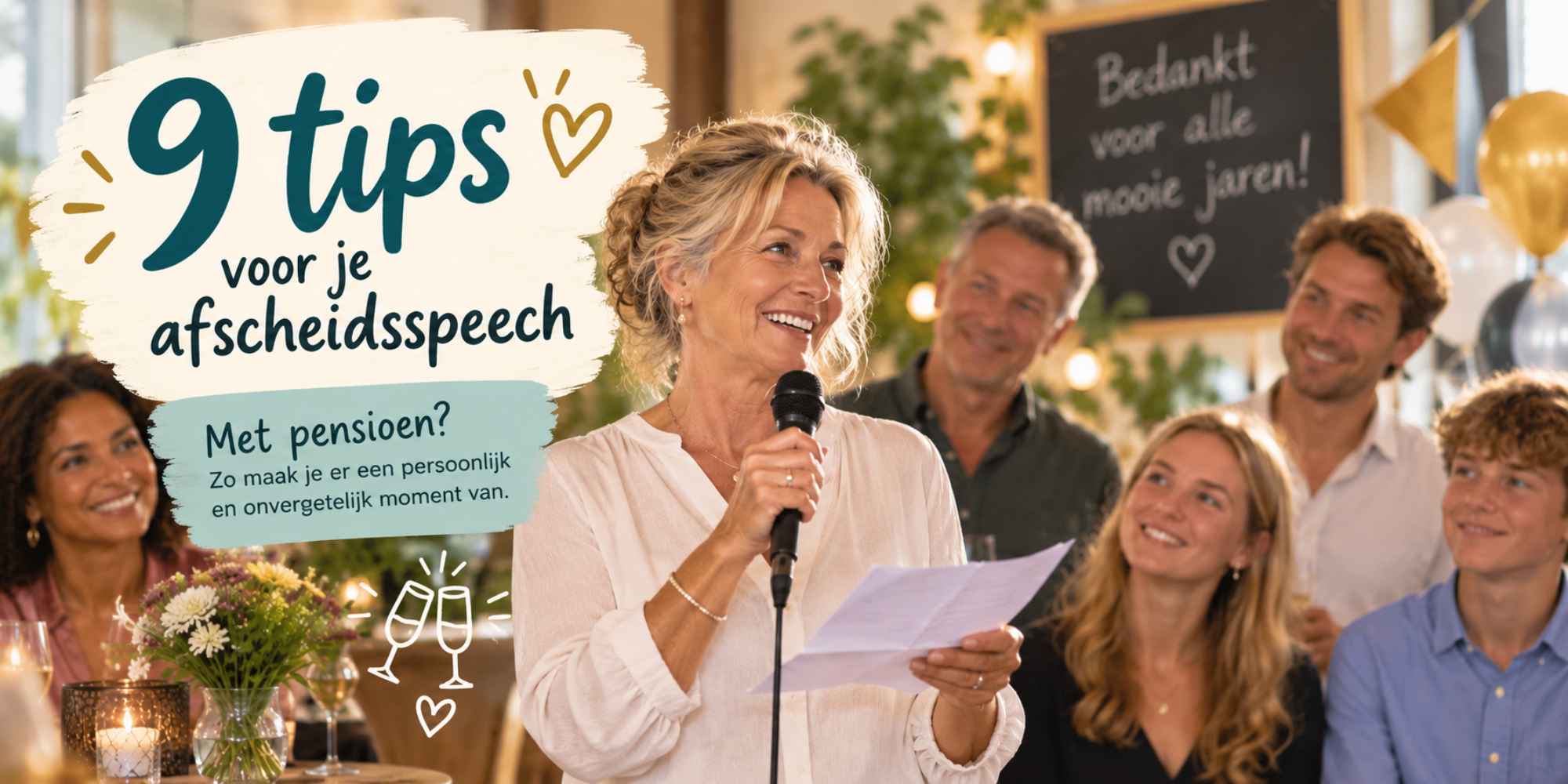 Speechen als je met pensioen gaat
