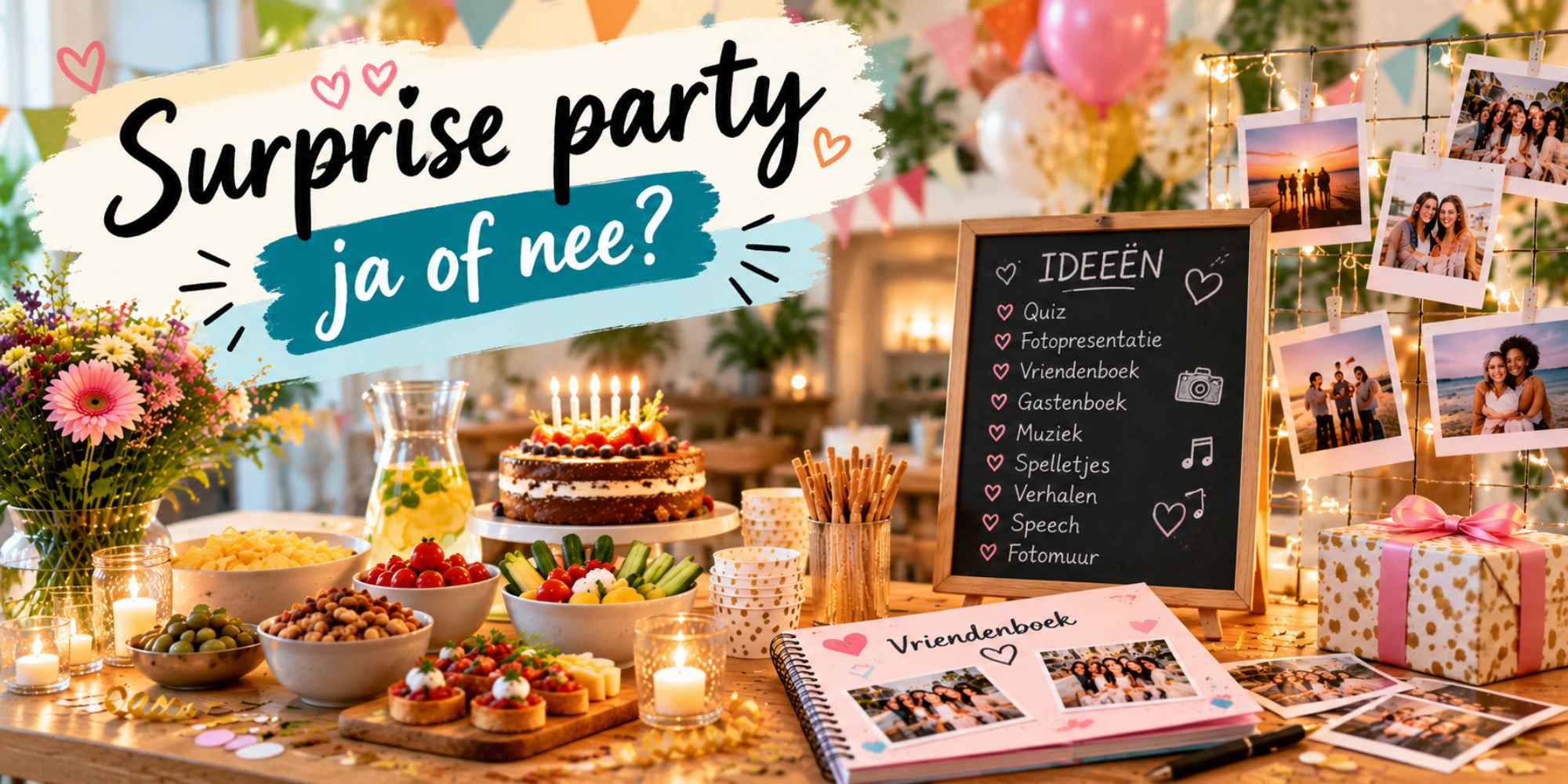 surprise party ja of nee?