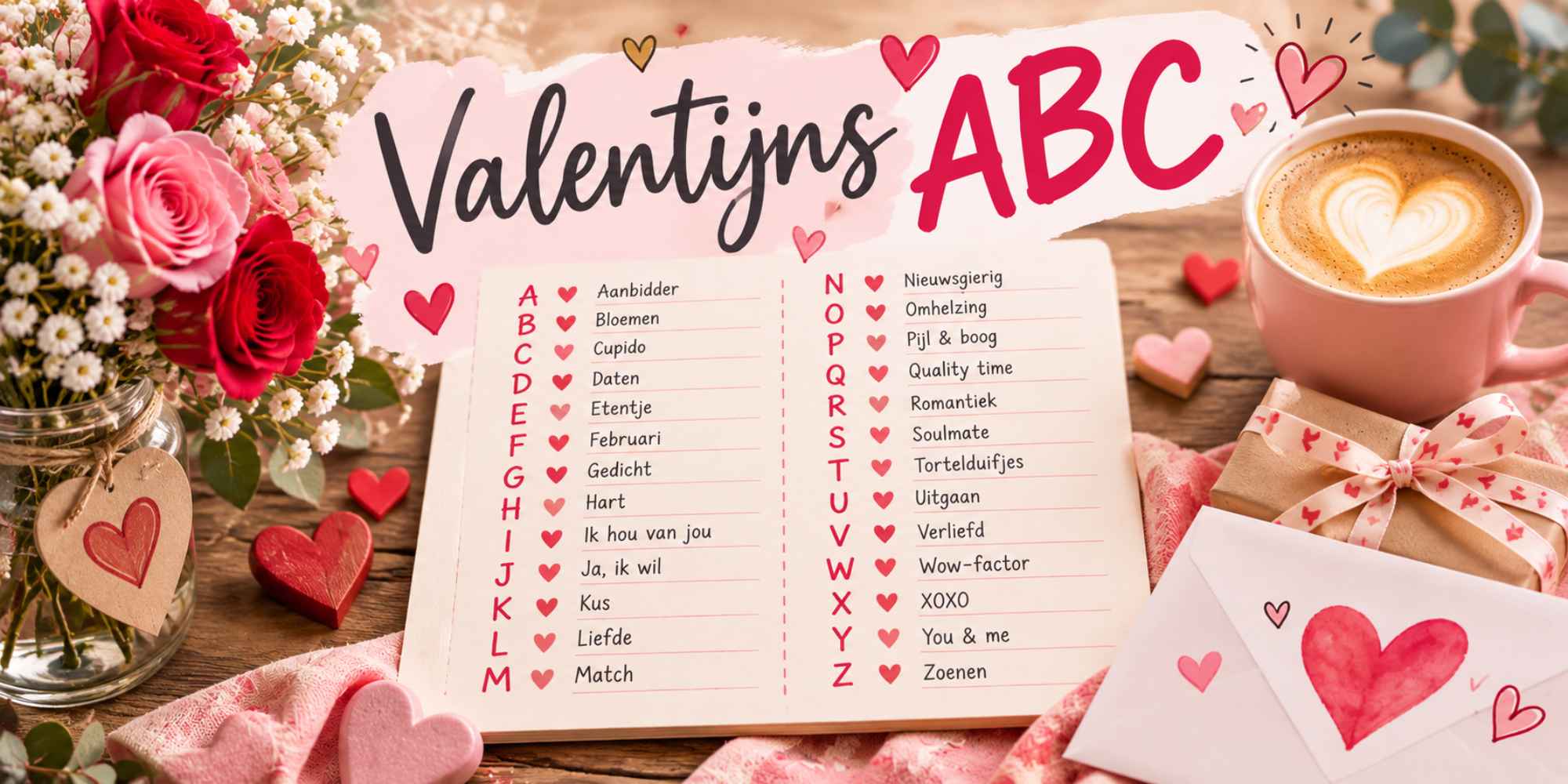 Valentijnsdag en het Valentijnsalfabet