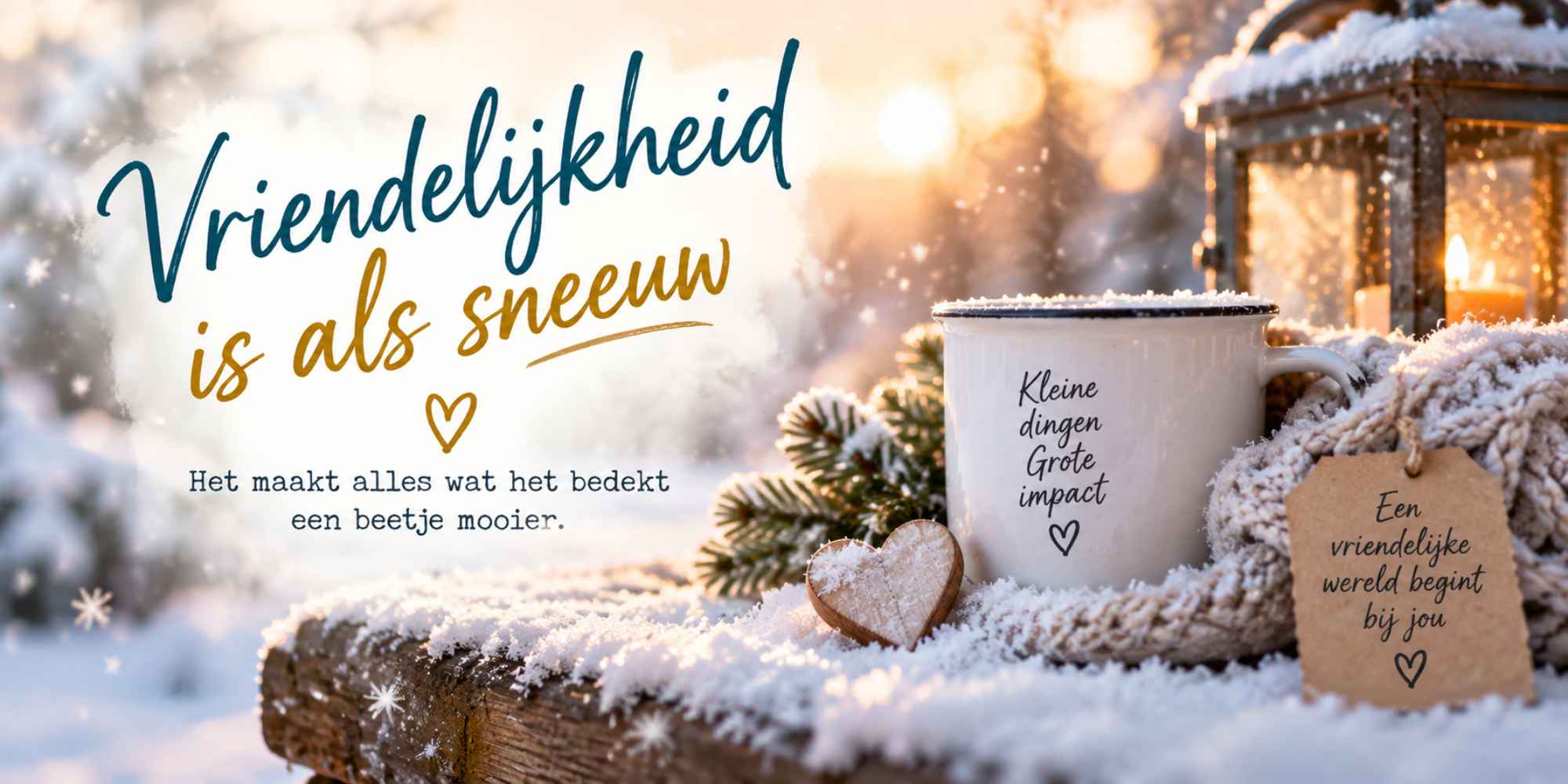 vriendelijkheid is als sneeuw