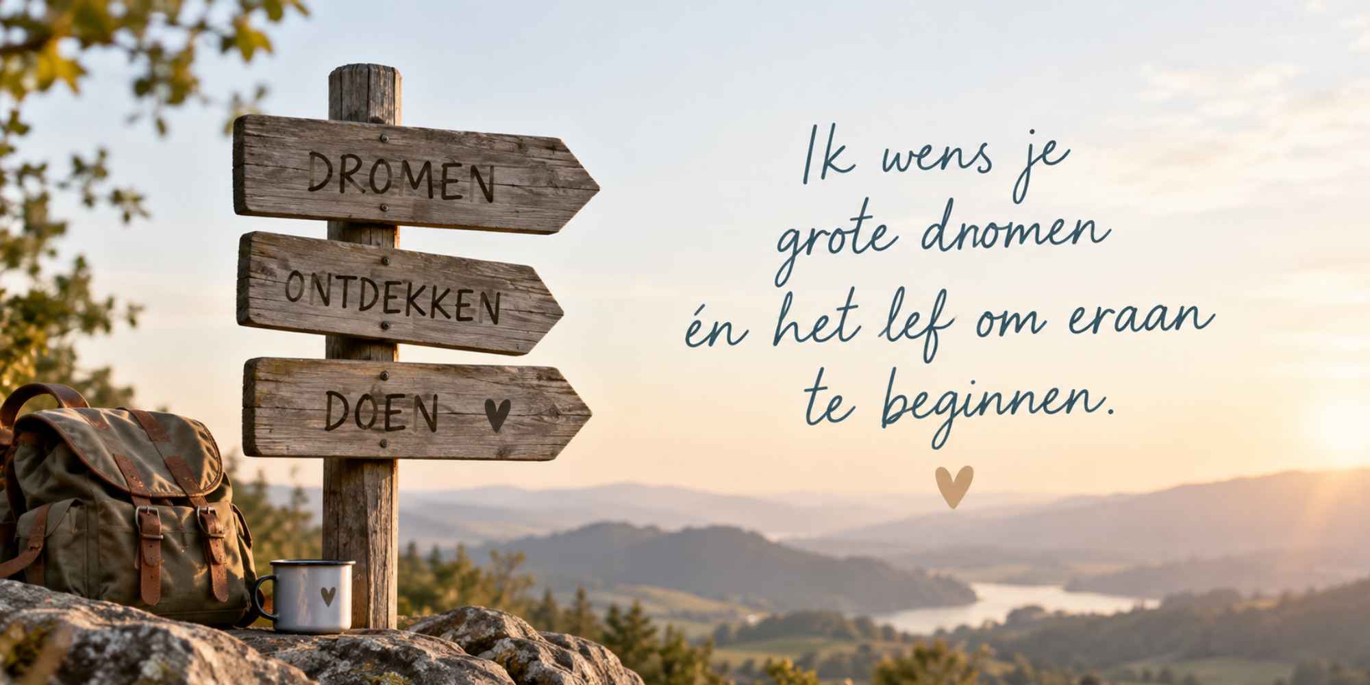 ik wens je grote dromen en het lef om eraan te beginnen