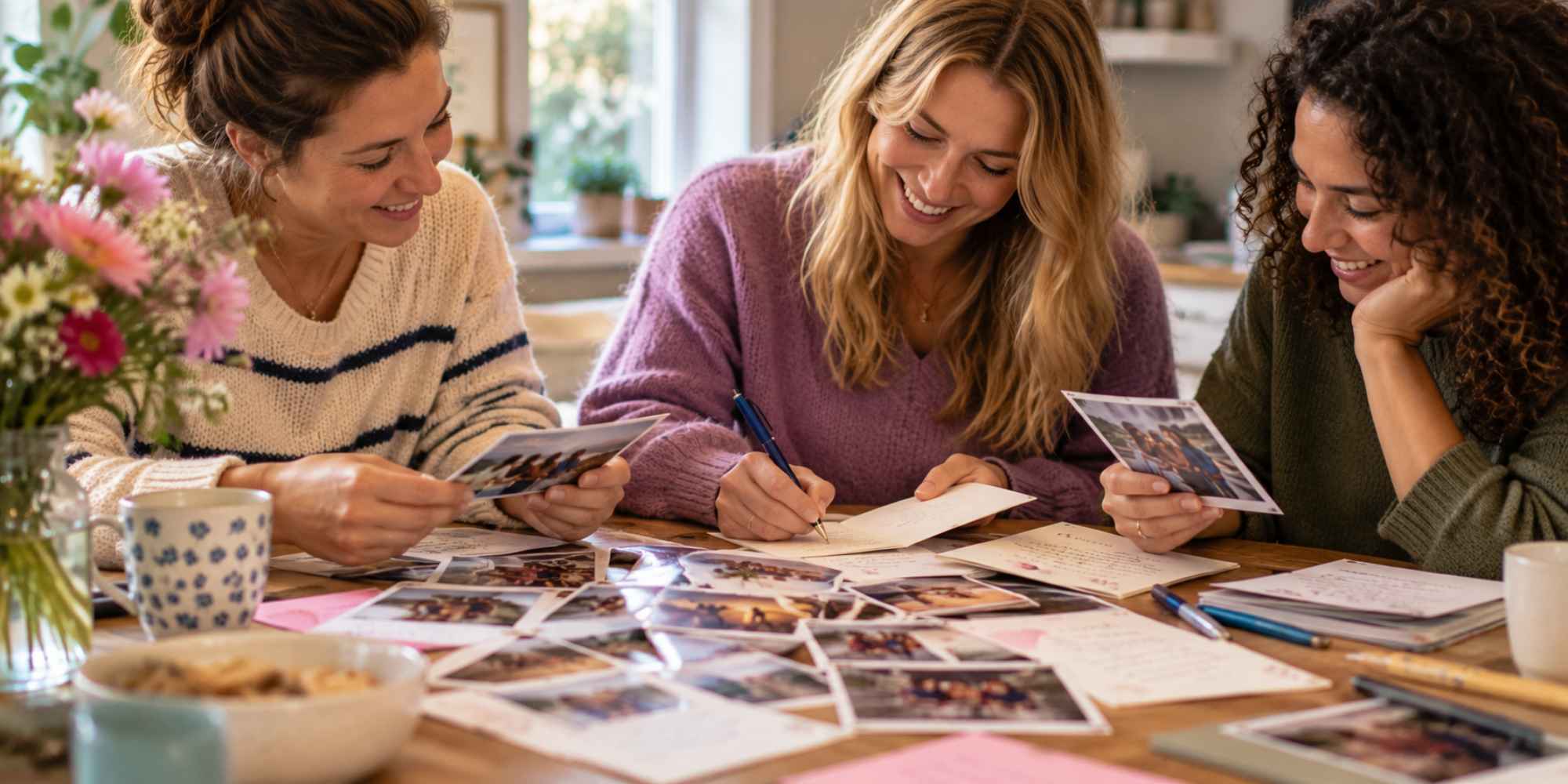 Foto's herinneringen en persoonlijke boodschappen voor iemand die ziek is