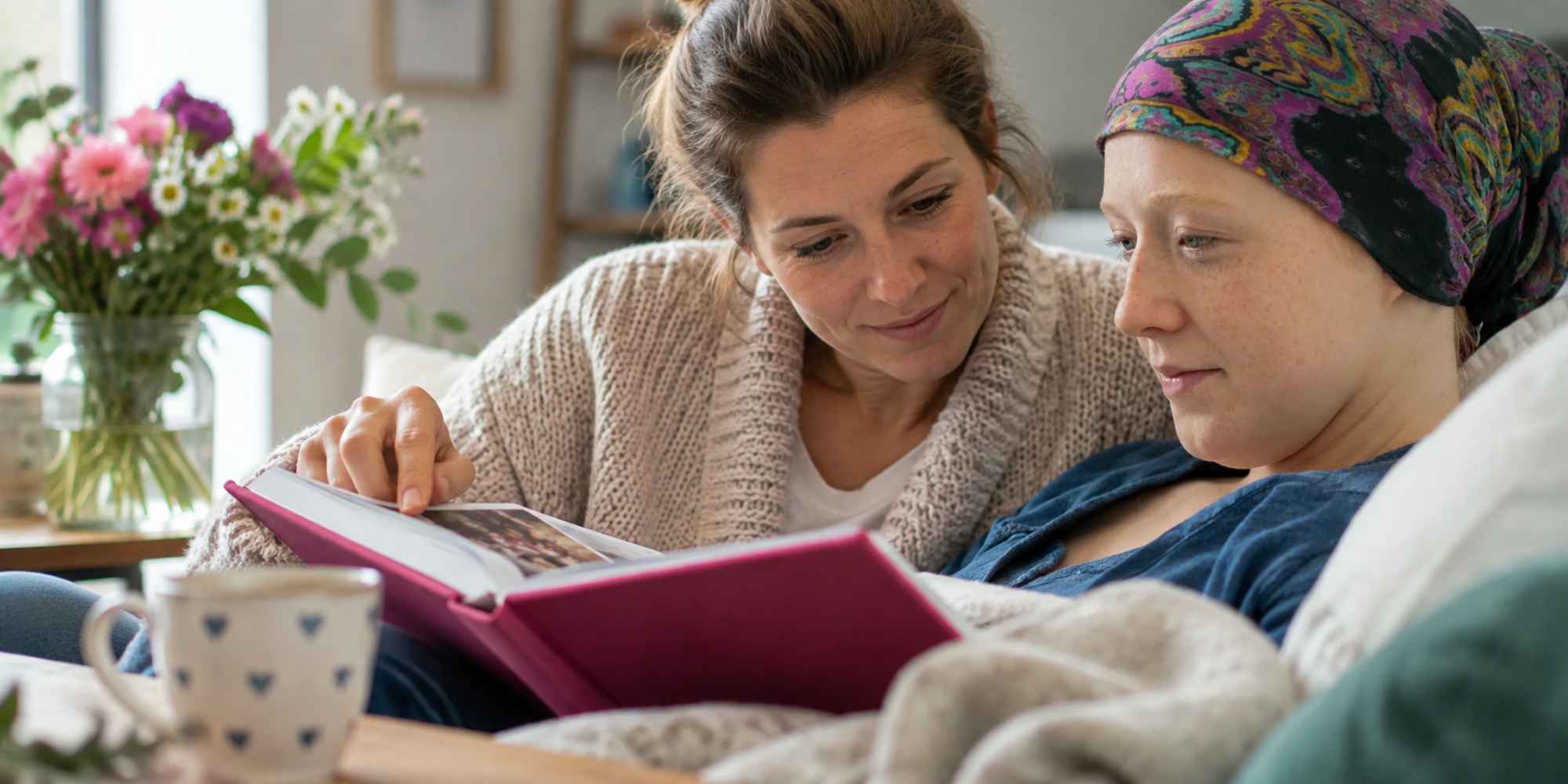 Persoonlijke aandacht voor een vriend of familielid die ziek is
